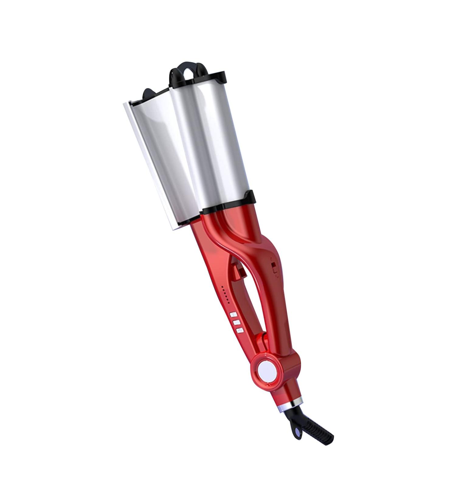 LAOSHE Hair Curling Iron Wand 28mm Ceramic Hair Waver Egg Roll Hair Curler Hair Crimper Temperature Adjustable Deep Beachy Waves Hair Styling Tool Red - Buy Online on GoSupps.com