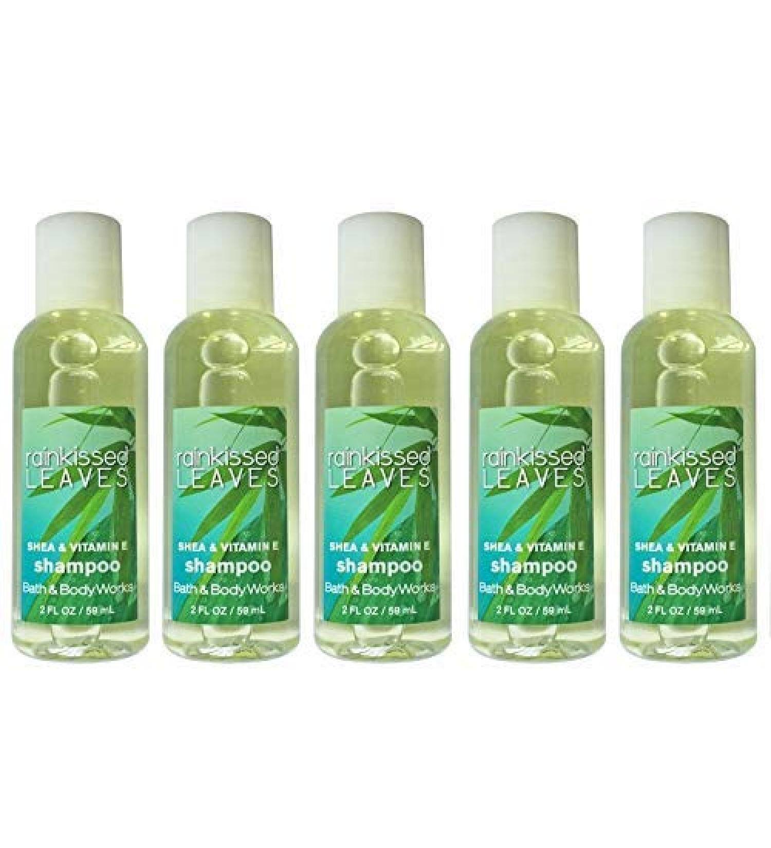 Rainkissed Leaves Toiletry Collection - Set of 5  2 Ounce Shampoos