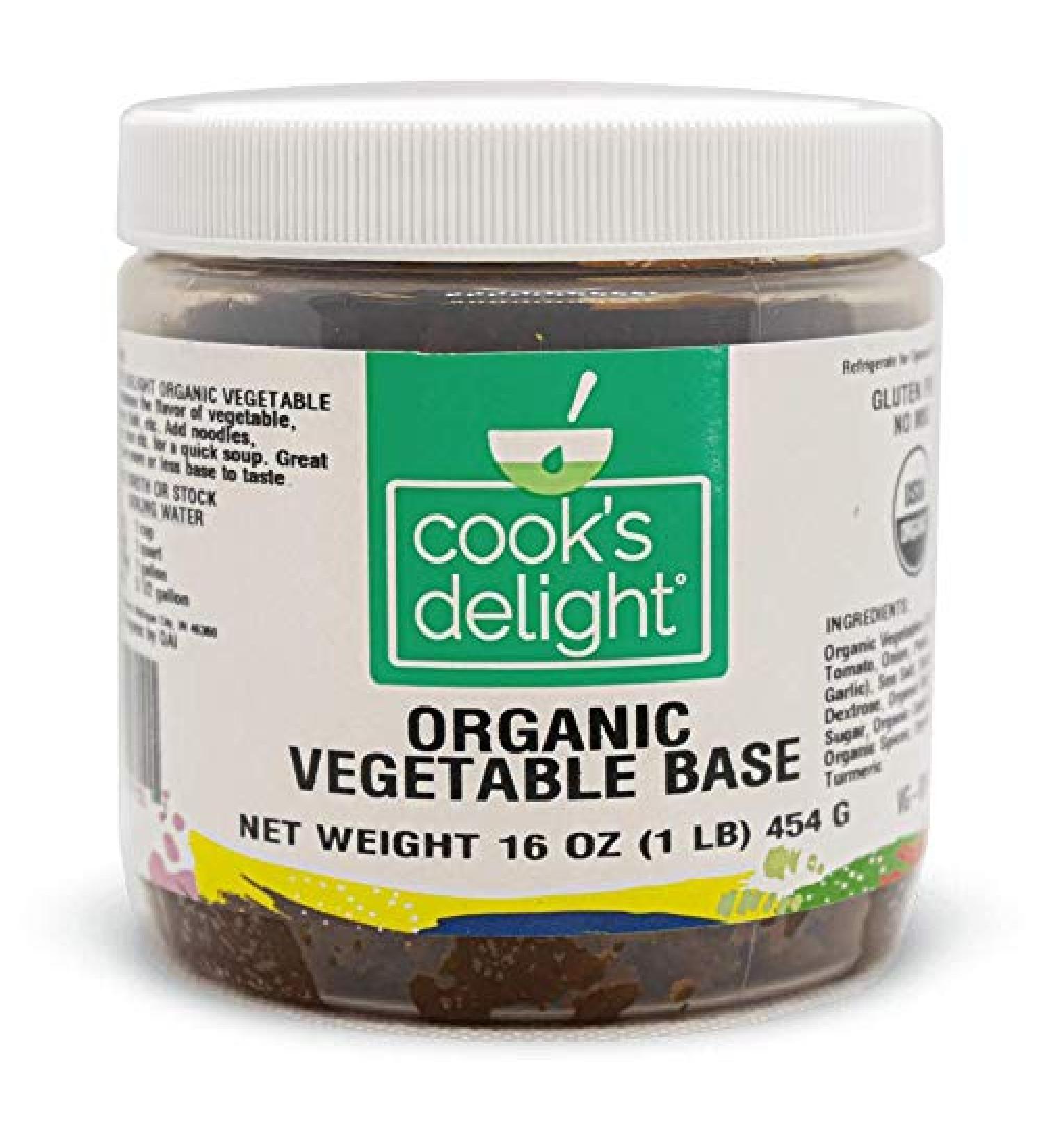 Cook's Delight Non-GMO Organic Vegetable Soup Base - Instant Vegan Stock, Gluten-Free & Zero Trans Fat - Makes 5.5 Gallons - Buy Online on GoSupps.com