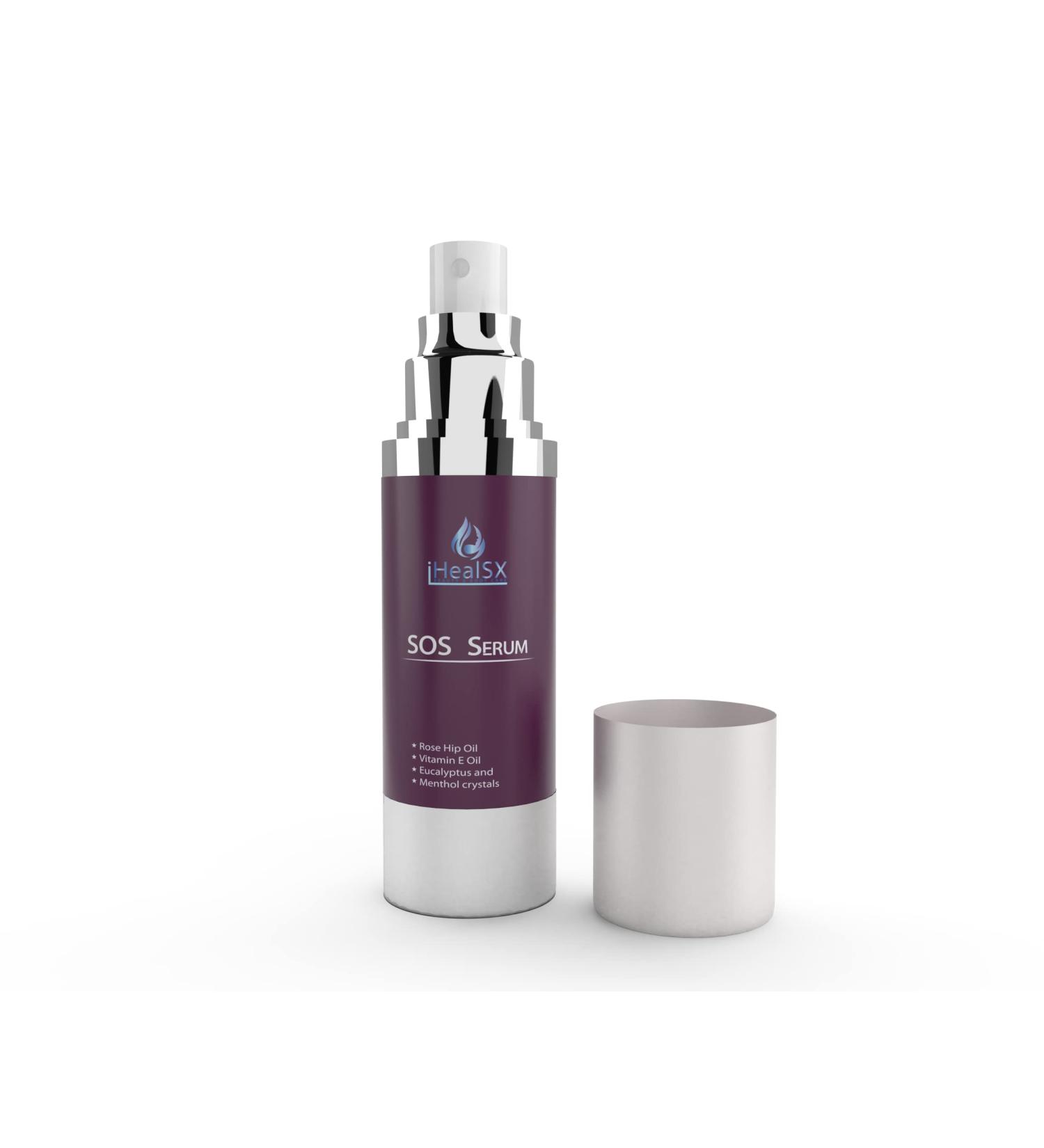 iHeal SX - SOS Serum - 2 oz (60ml) - Skin & Scar Serum - Cosmetic Surgery Scar Serum- BBL -Tummy Tuck - Breast Augmentation - Diabetic Wound Serum - Vitamin E - Buy Online on GoSupps.com