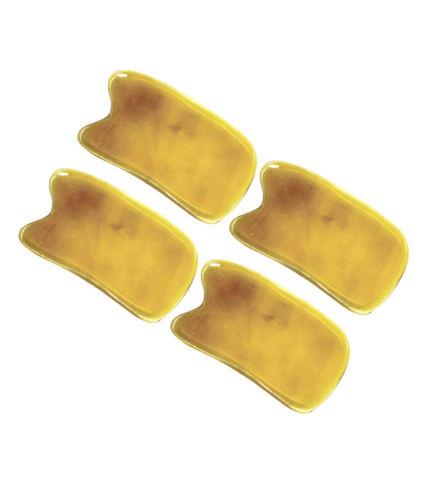 4-Piece Gua Sha Board Set - Horn & Rose Quartz Massage Tools for Skin Care & Muscle Relief | Premium Facial Gua Sha Treatment - Buy Online on GoSupps.com
