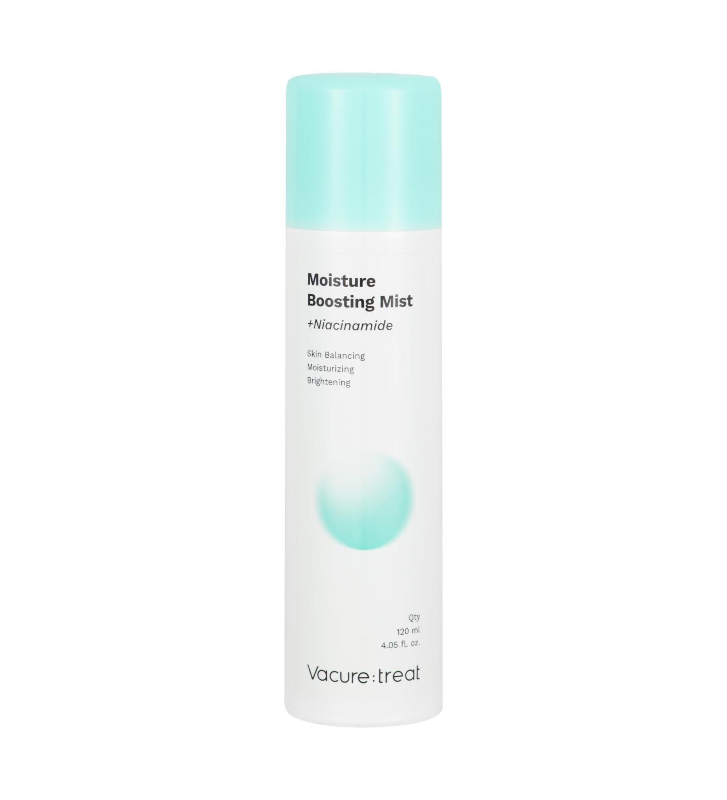 Vacure:treat Facial Spray with Niacinamide, Moisturize Boosting Mist for Brightening Skin, Restores Elasticity, Anti Aging, All Skin Types, Safe Formula, Non-Comedogenic, 4 Fl. Oz (120ml), 1 Count - Buy Online on GoSupps.com