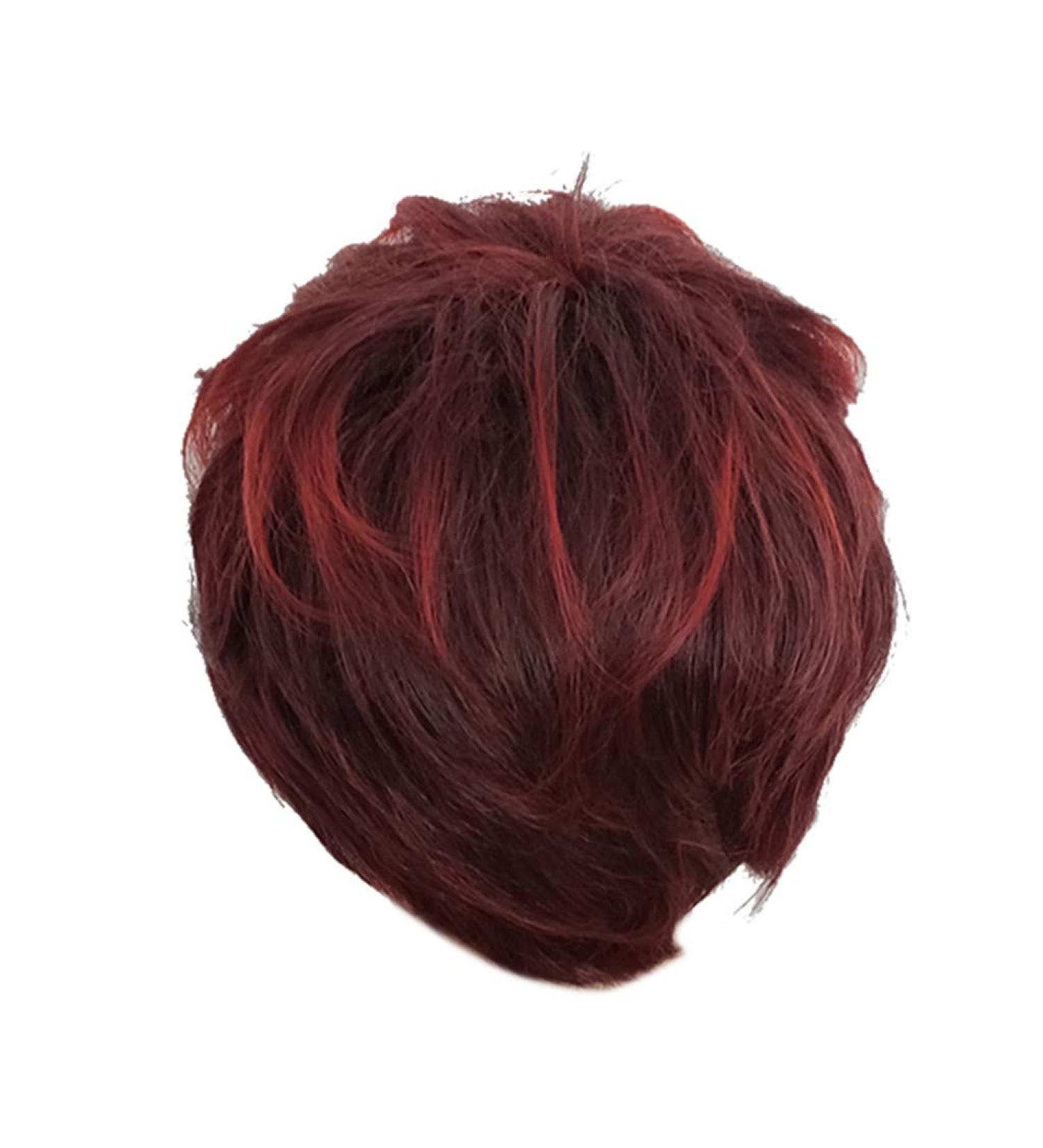 Kashyk Women's Short Curly Red Wig | Heat-Resistant Everyday Ponytail Wig - Buy Online on GoSupps.com