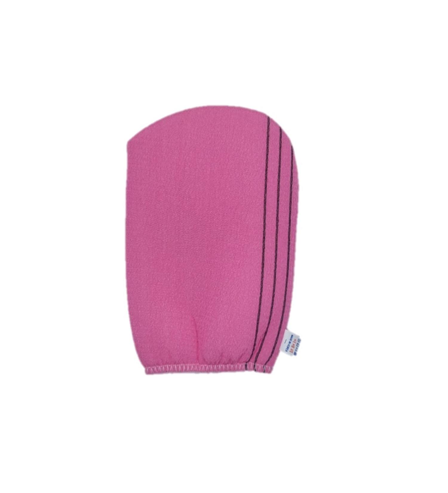 Korean Exfoliating Body Scrub Glove Towel & Bath Shower Sponge Set - Pink (3PCS) - Buy Online on GoSupps.com