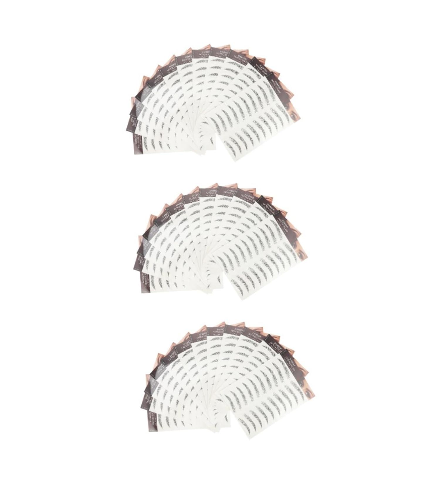 FOMIYES 36 Pcs Eyebrow Stickers Make up Kit Imitation Eyebrow -like Eyebrows Stickers 6d Post Pretty 1 count (Pack of 1) Blackx3pcs - Buy Online on GoSupps.com