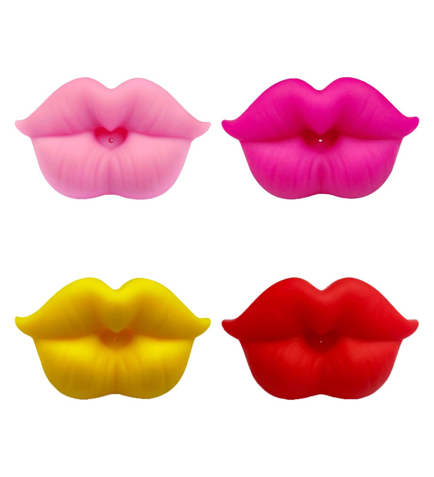 Shop Hixnug Funny Baby Pacifier - Soft Silicone Cute Kisses Lips Design in 4 Colors | Perfect Gift for Babies & Toddlers - Buy Online on GoSupps.com