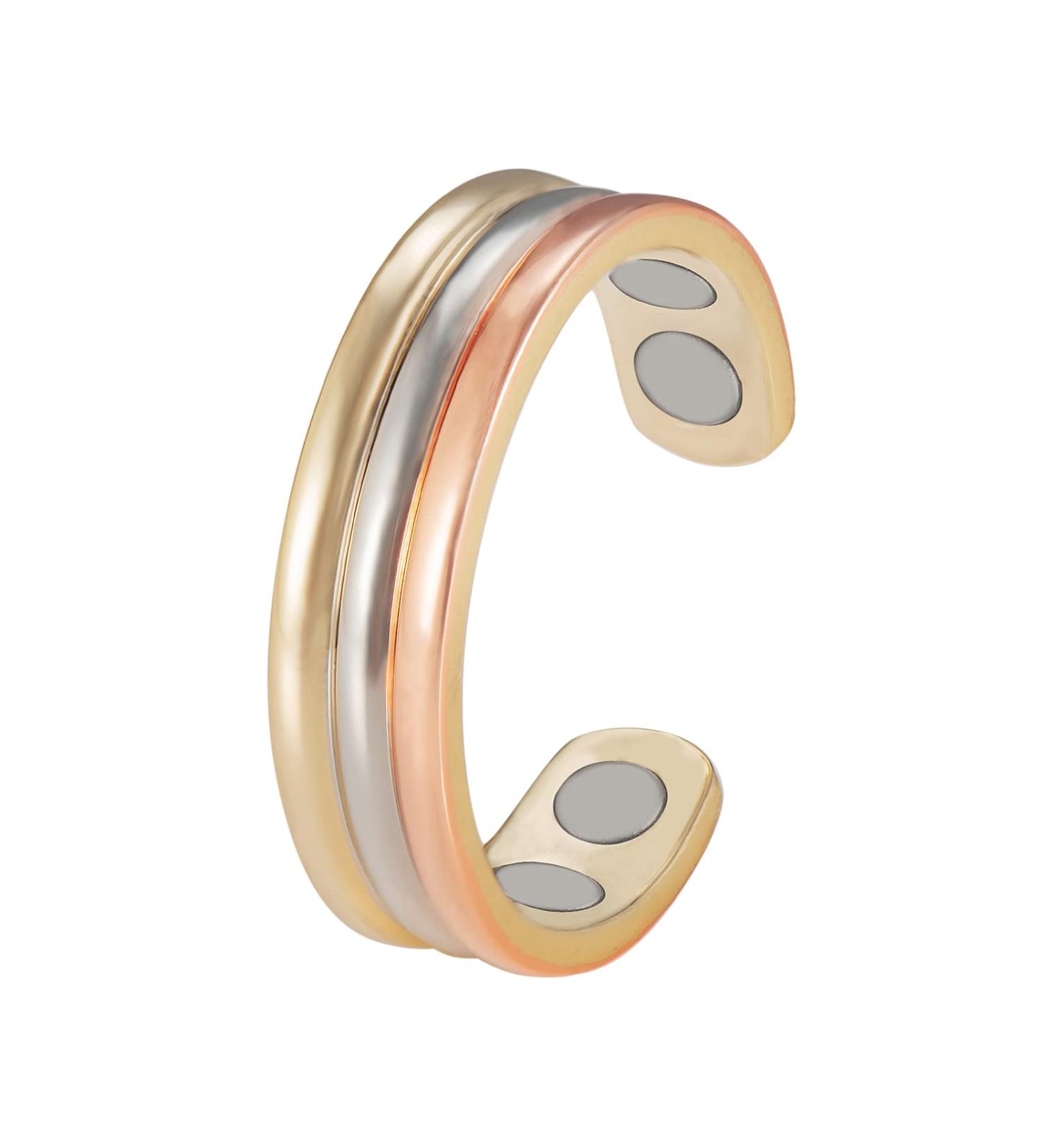Enercoppex Copper Ring for Arthritis - Magnetic Therapy Jewelry with 3500 Gauss Magnet | Pure Copper Joint Relief Gift (CPR-0013) - Buy Online on GoSupps.com