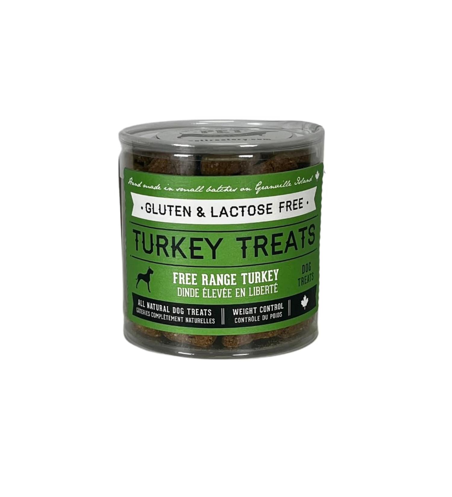 The Granville Island Pet Treatery|Travel Tin Turkey Treat for Dogs All Natural & Chemical- Free Great for Travelling Or A Gift Made in Canada 120g Turkey 120 g (Pack of 1)