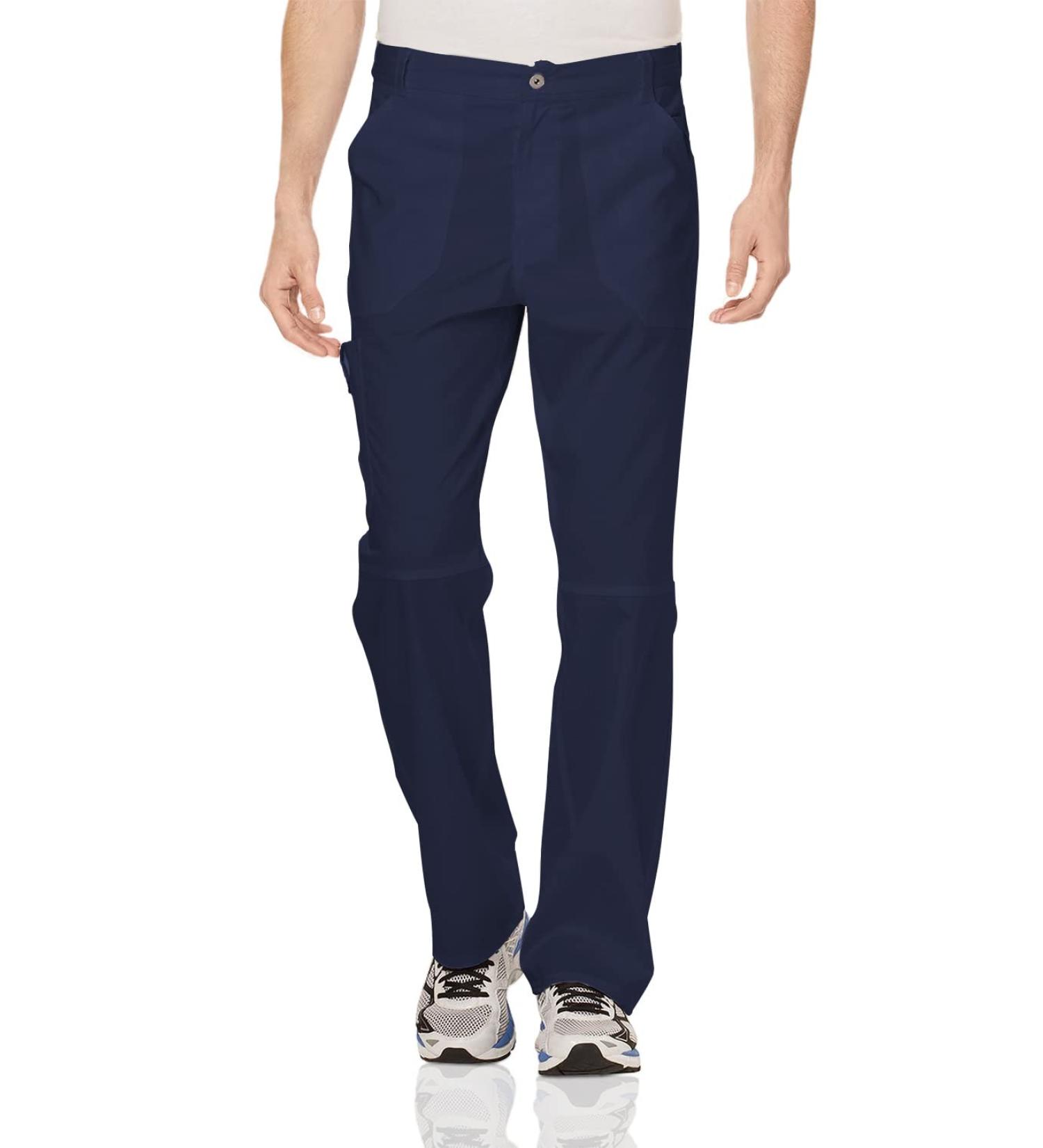 Cherokee Mens Scrub Pants with Cargo Pockets Two-Way Stretch Modern fit Drawstring Pants WW140 Medium Short Navy