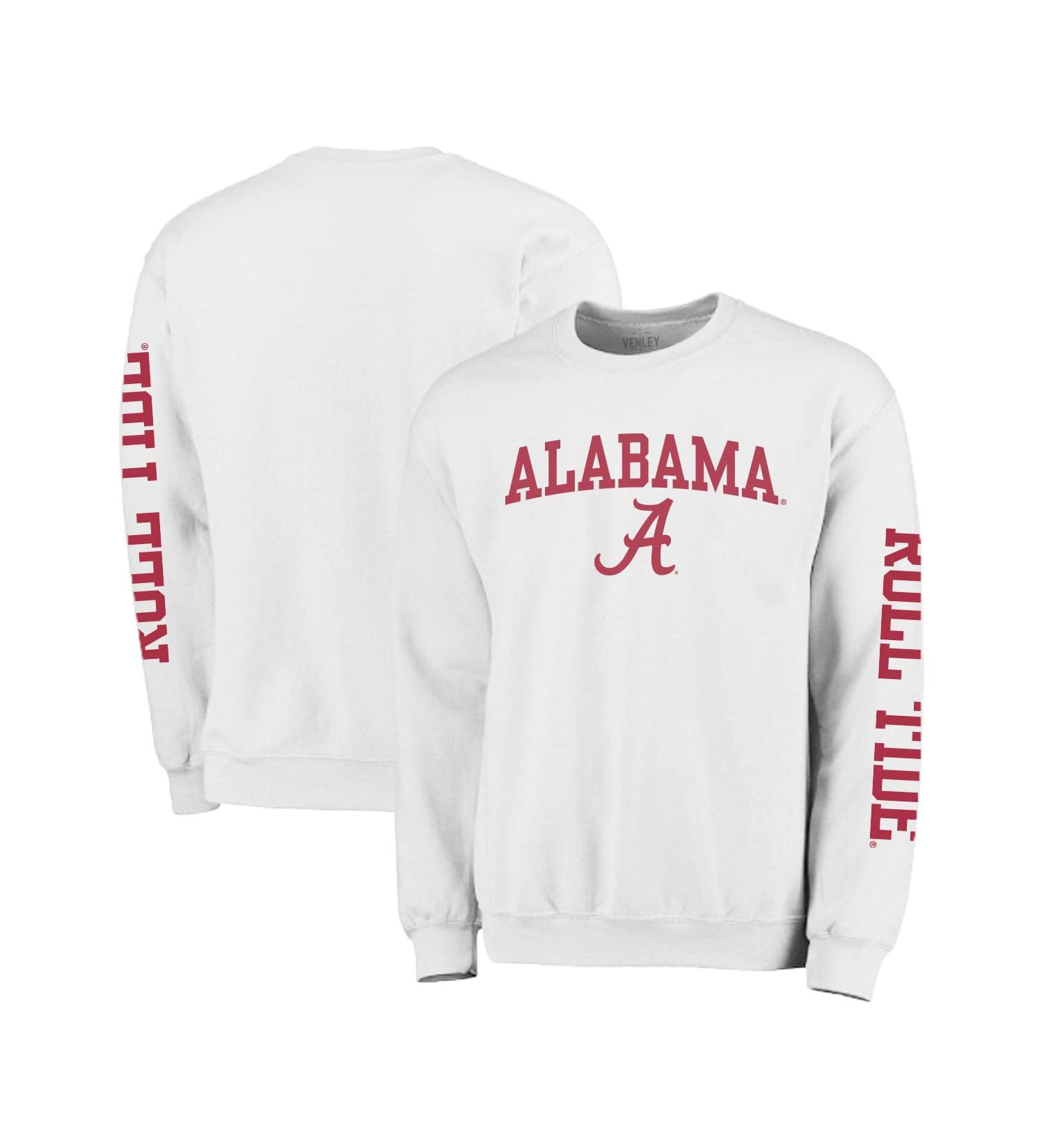Venley Official NCAA Alabama Roll Tide Sweatshirt - White, X-Large - Buy Online on GoSupps.com