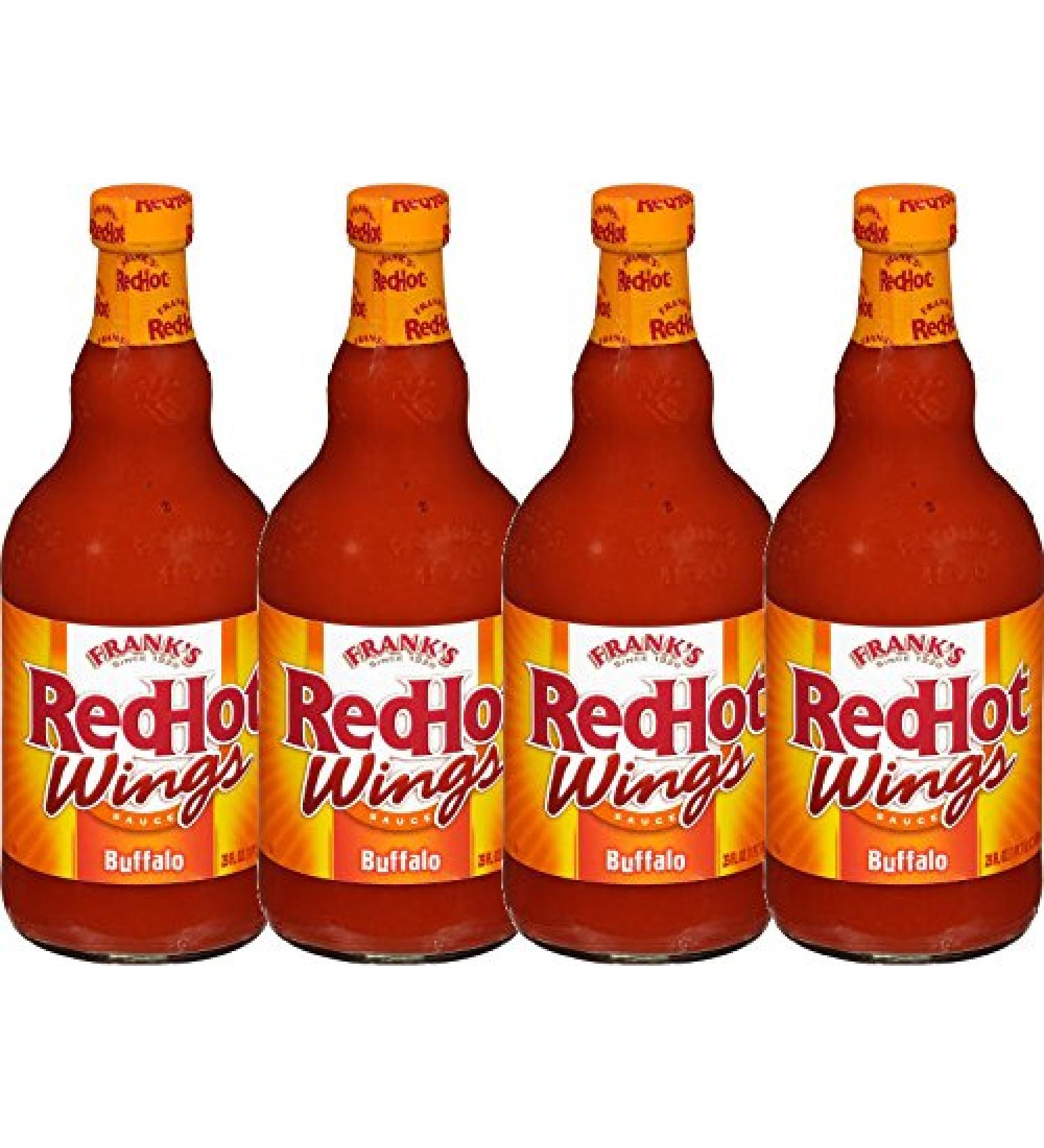 Franks Red Hot Wing Sauce 23 OZ (Buffalo Wings Pack - 4) - Buy Online on GoSupps.com