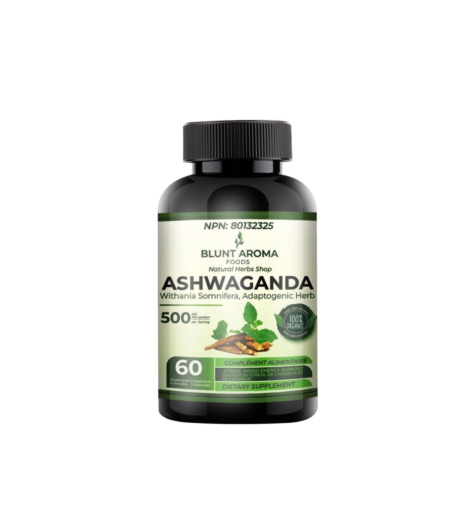 Ashwagandha Extract Capsule - Great Strength Blended Ginger Root Turmeric Curcumin Alkanet Root and Black Pepper - 60 Capsules - 2 Month Supply - Buy Online on GoSupps.com