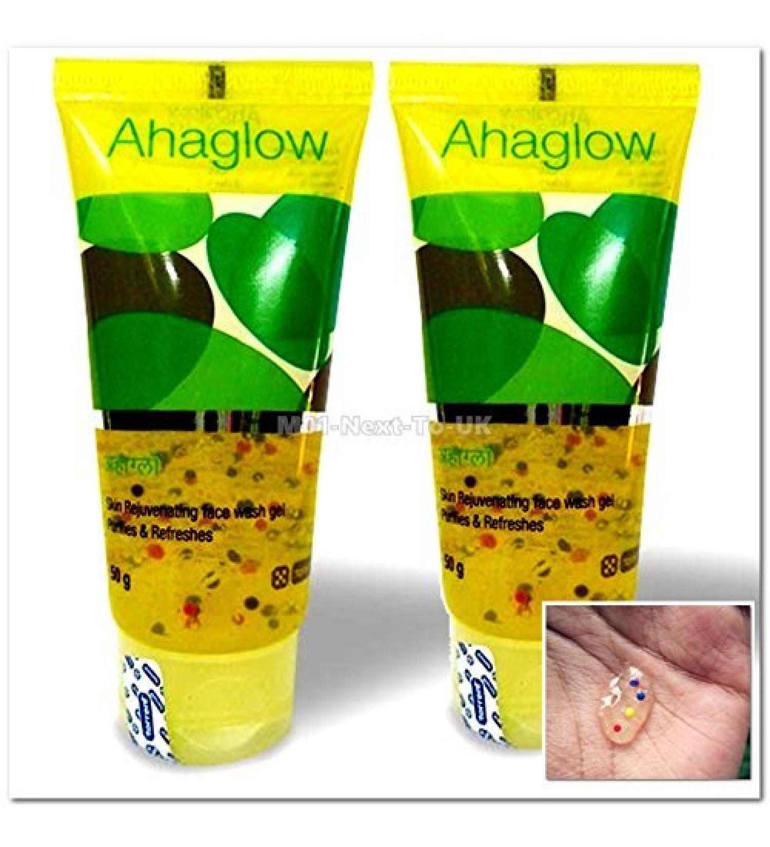 2x 50g Ahaglow Skin Rejuvenating Face Wash Gel Purifies & Acne Face Care SJH7584