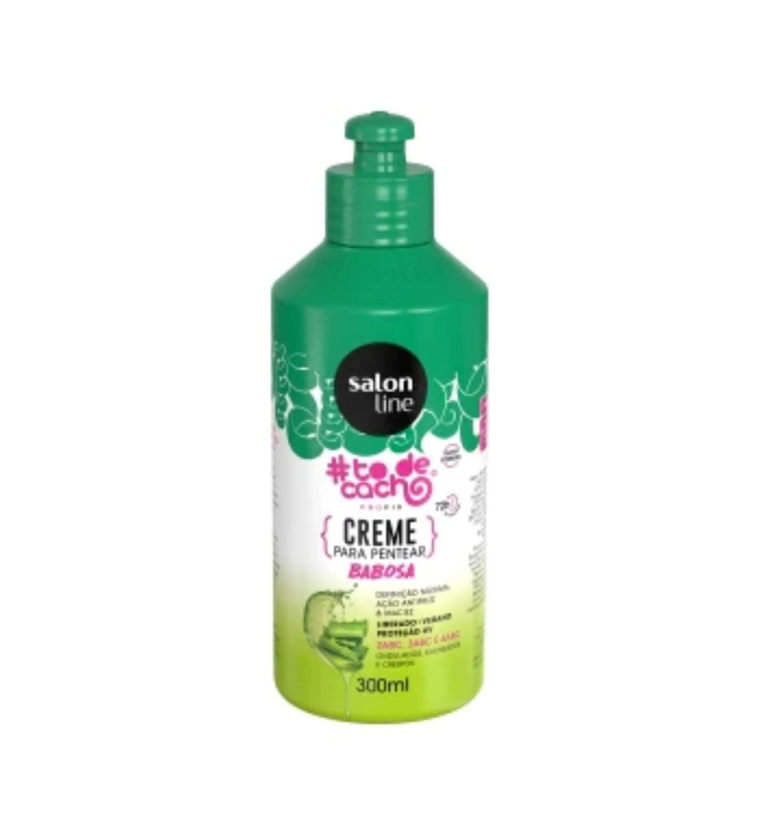 Salon Line Aloe Vera Combing Cream - Divine Moisturizing Hair Treatment - 10.14 Fl Oz - Buy Online on GoSupps.com