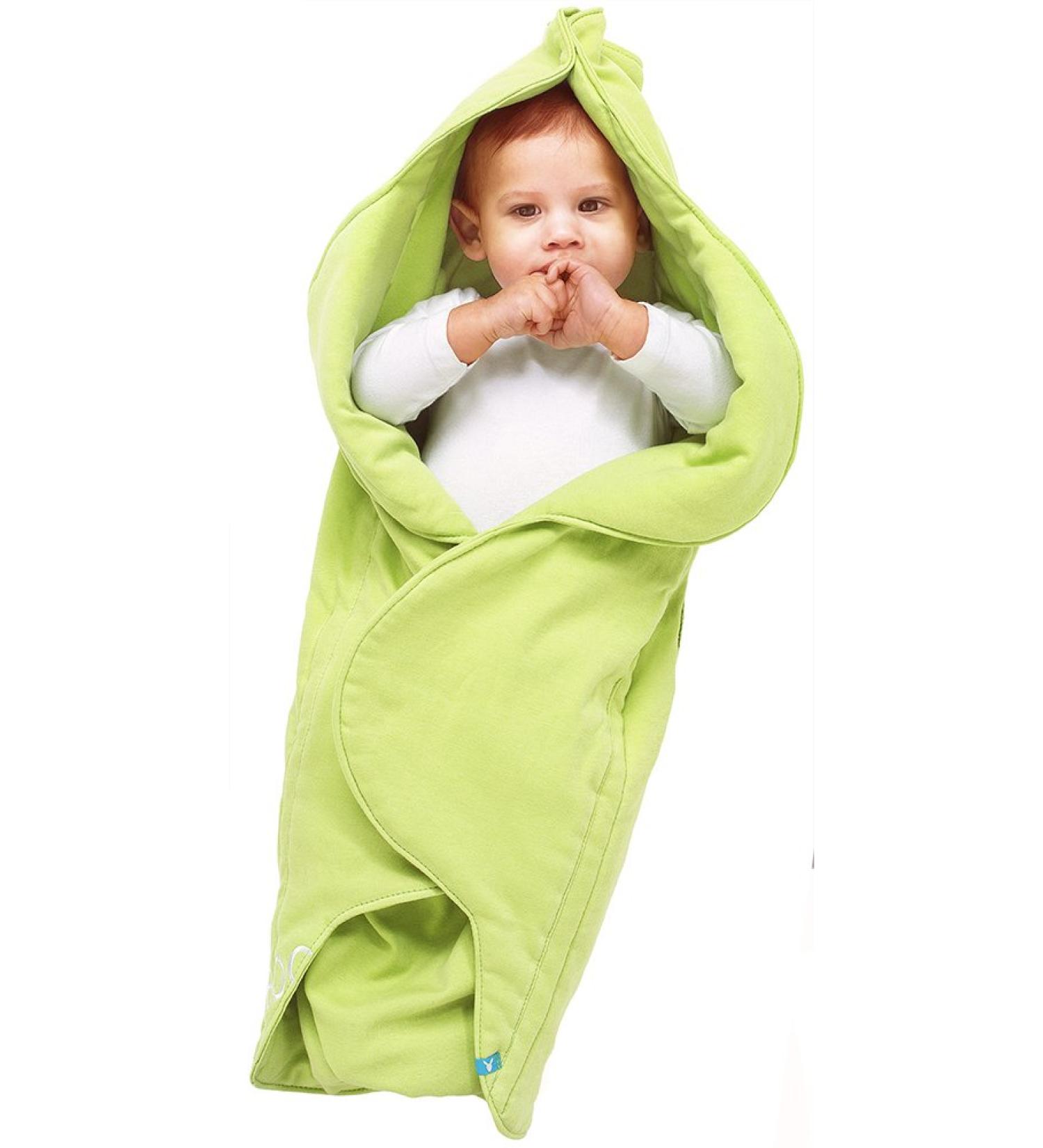 Wallaboo Baby Blanket Fleur 100% Cotton | Green | 85 x 85 cm | Supersoft for Pram Moses Basket Crib Car Seat Travel | Newborn to 10 months - Buy Online on GoSupps.com