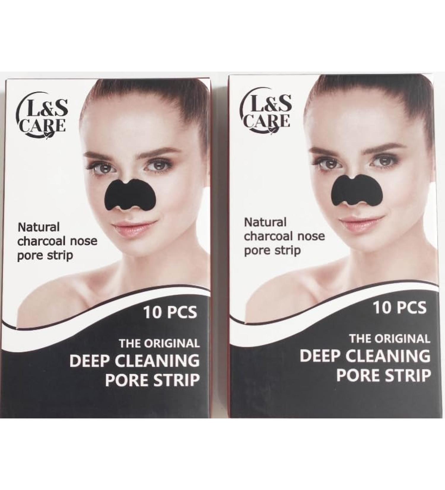 L&S CARE (2 PACK) PureClear Charcoal Nose Refiner 20 New Technology BlackHead Remover Strips Deep Cleansing pore strips Instant pore unclogging Blackhead VanishX Nose Strips PureClear Nose-Rescue Strips 2 PACK 20 NOSE STRIPS - Buy Online on GoSupps.com