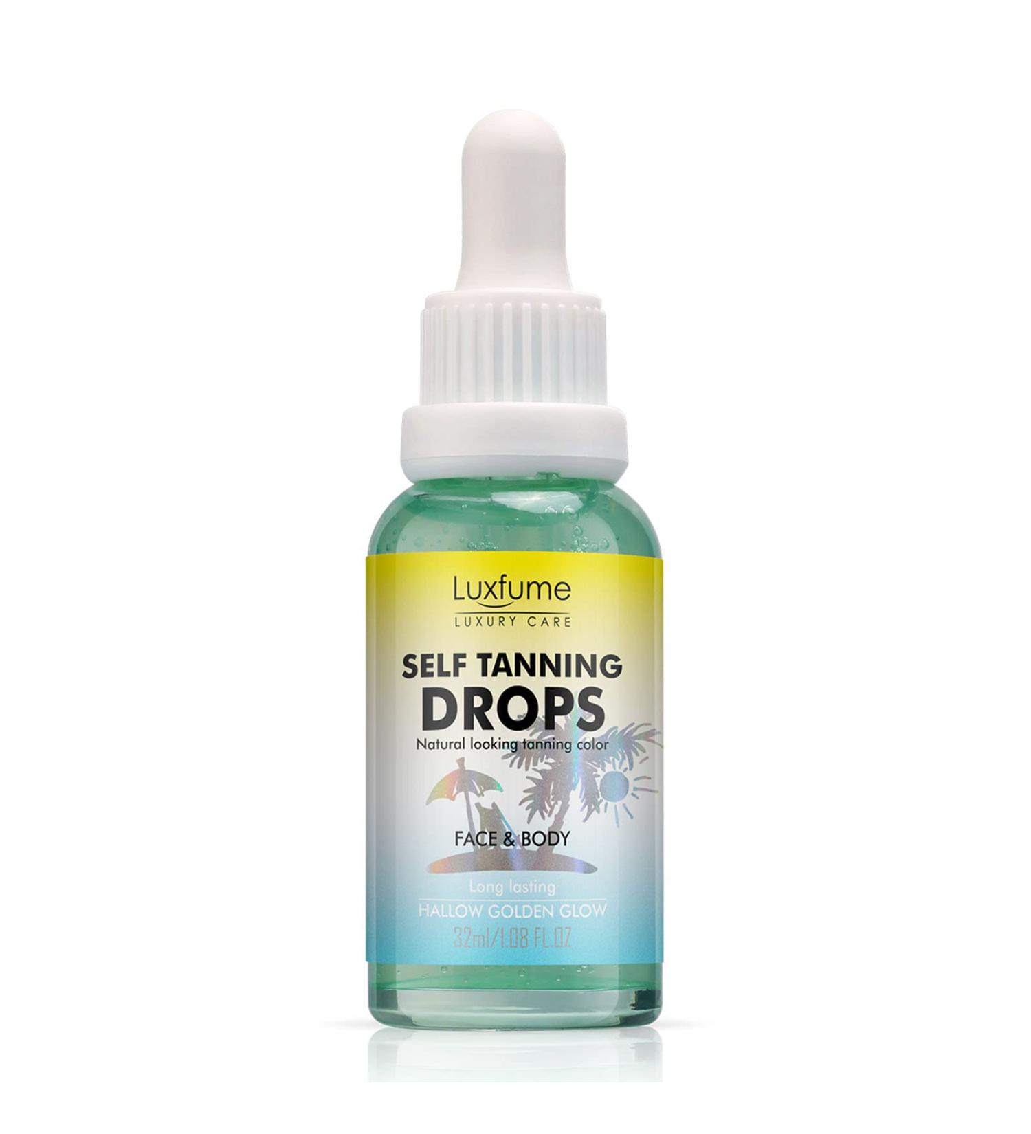 Luxfume Tanning Drops | Vegan Self Tanning Oil for Even Streak-Free Tan - Buy Online on GoSupps.com