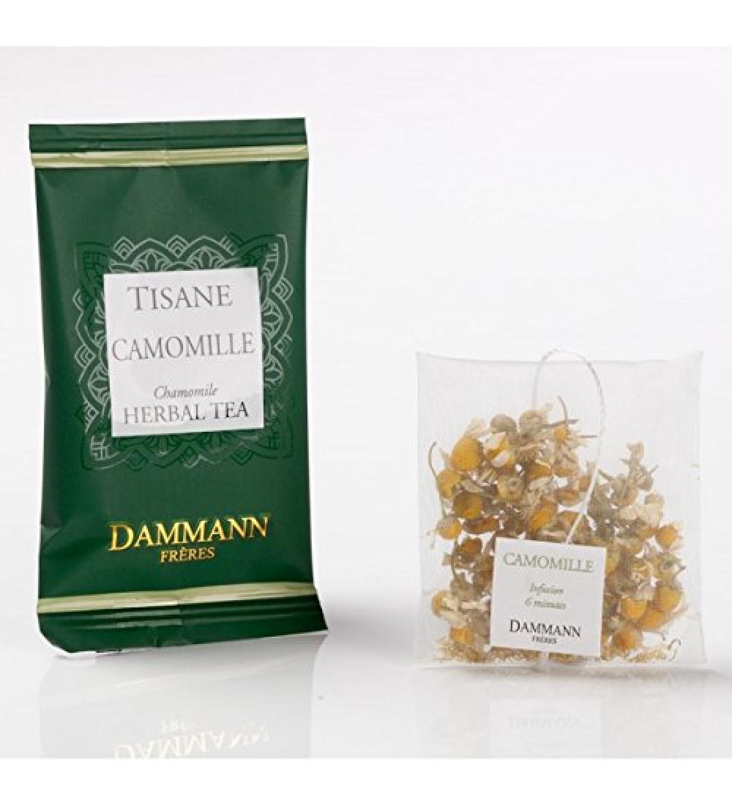 DAMMANN FR RES Chamomile Tisana 24 Envelopes Glass France Camomile Infusion Teabags (Fra) - Buy Online on GoSupps.com