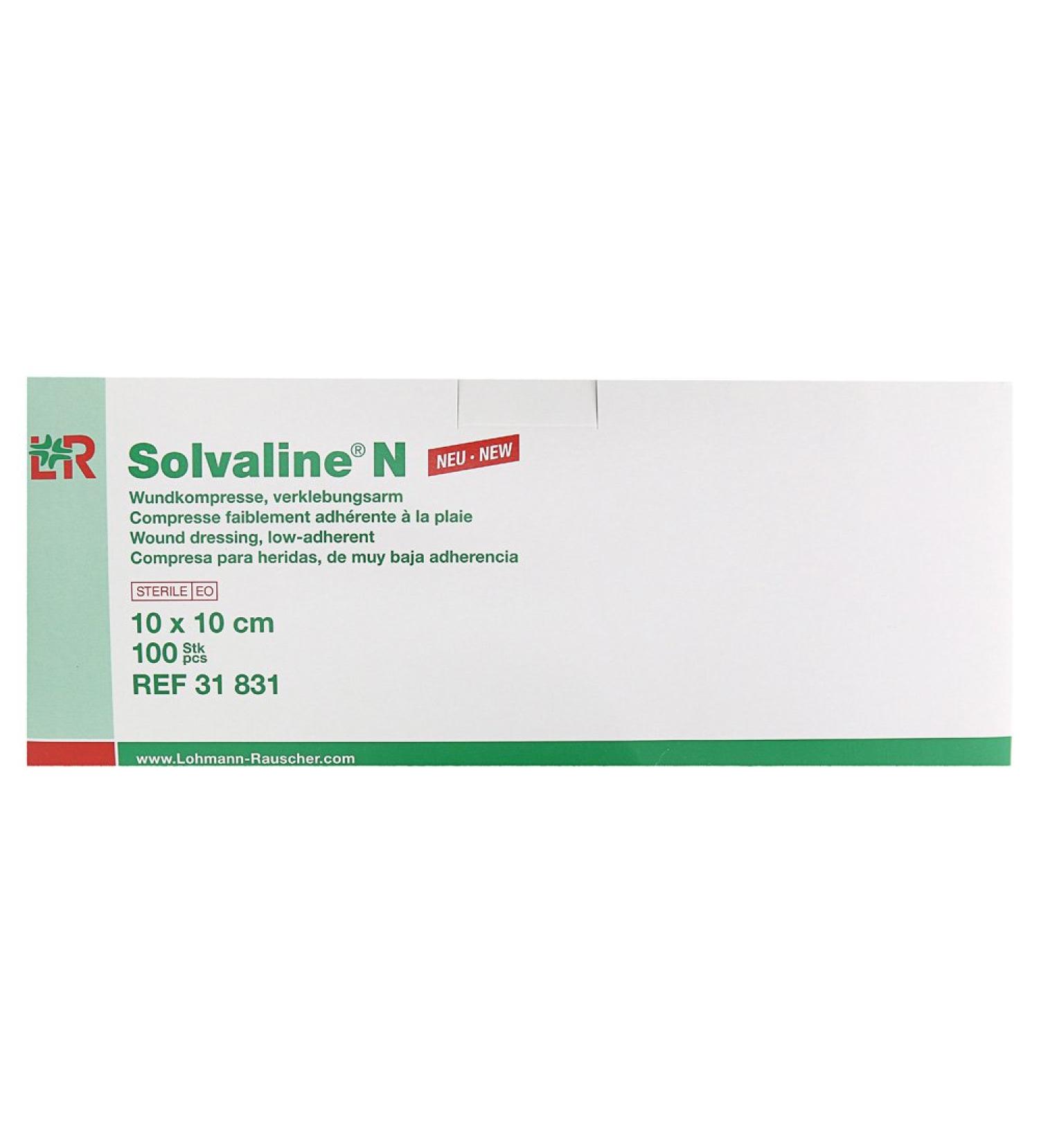 Solvaline N compresses 10x10 cm sterile 100 pcs