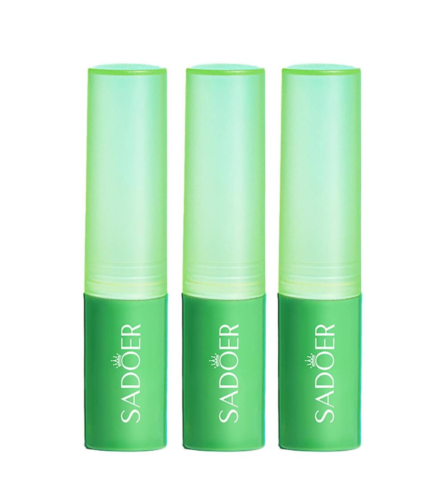 Aloe Vera Lipstick Set of 3 Moisturizing Lip Balm Repairing Lip Balm Aloe Vera Lip Gloss Plumping Effect Lipstick for Dry and Cracked Lips Lip Care - Buy Online on GoSupps.com