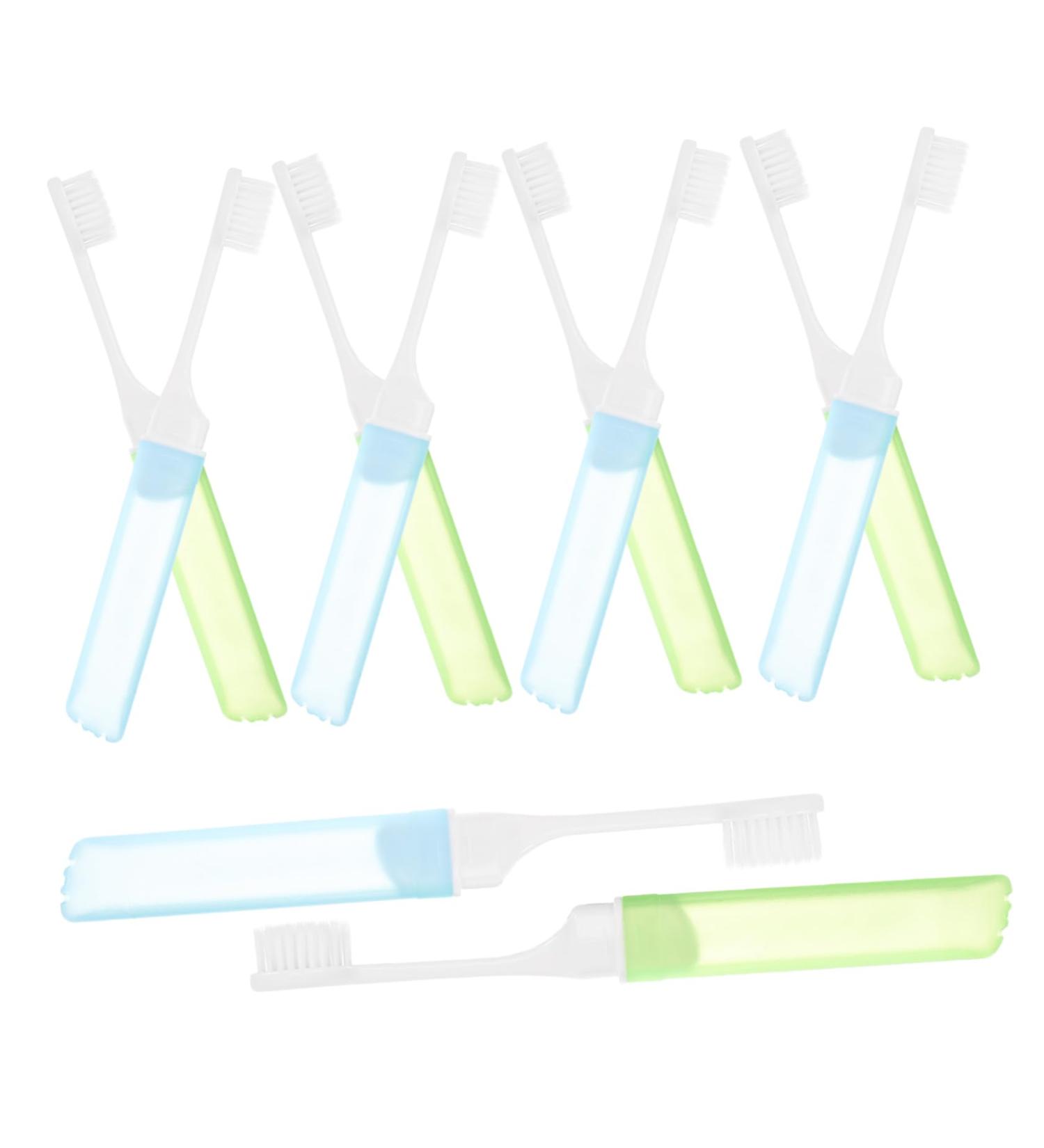 Buy Minkissy 10-pack Portable Manual Travel Toothbrushes - Comfortable Disposable & Compact Design for On-the-Go Oral Care - Buy Online on GoSupps.com