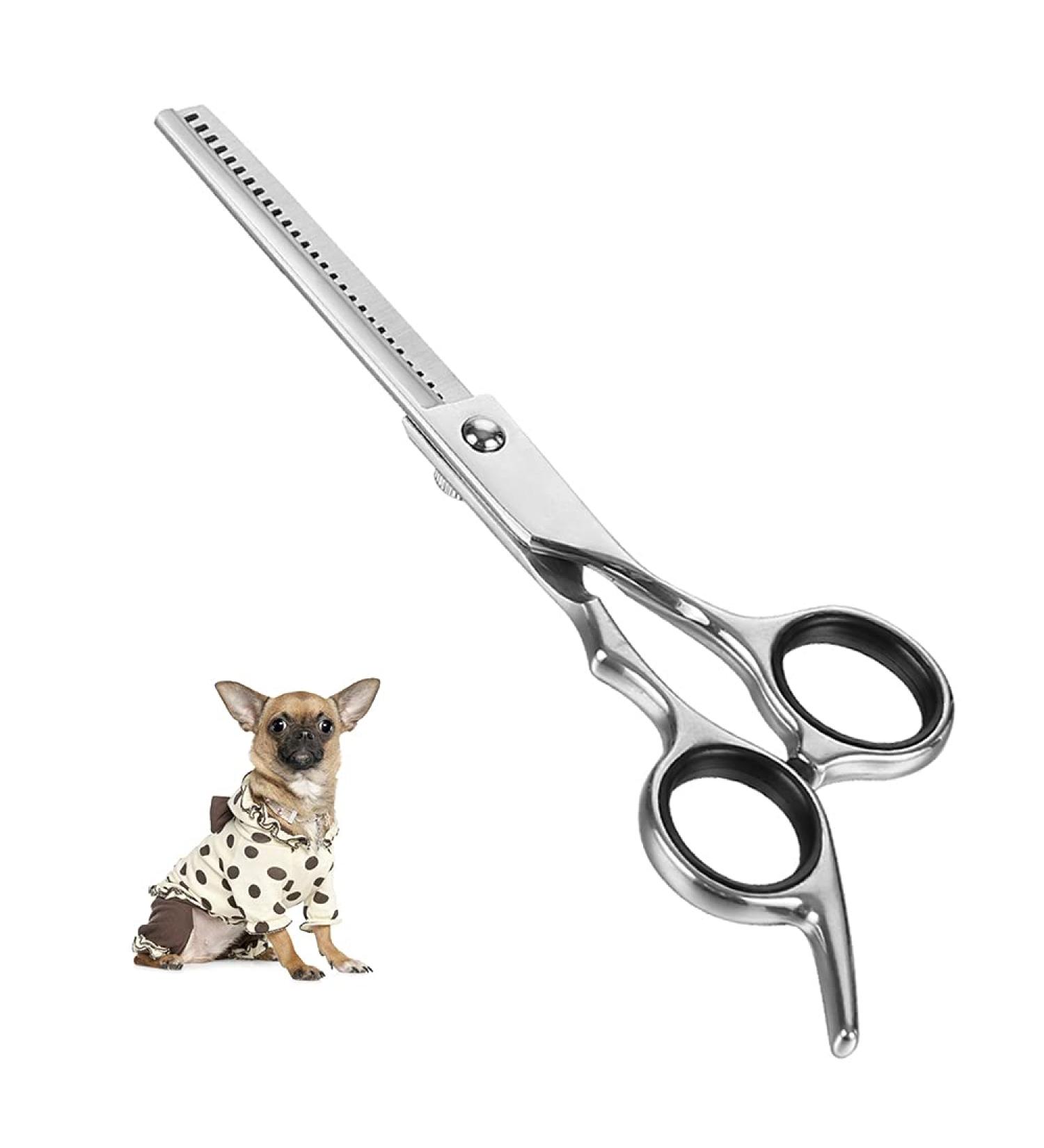 Professional Stainless Steel Dog & Cat Grooming Scissors | Eye Cutting Tools | 17x6.6cm Fello Care - Buy Online on GoSupps.com