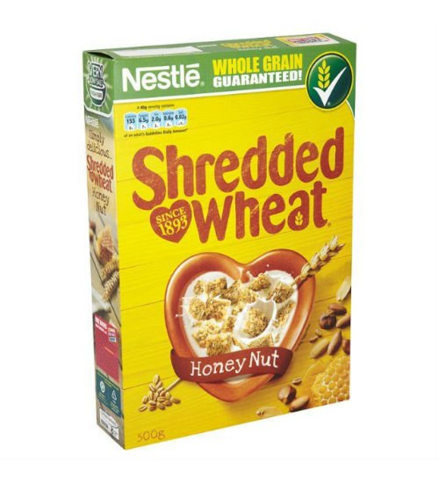 Nestle Pack of 4 boxes of 4 pieces of wheat and nuts 500 g