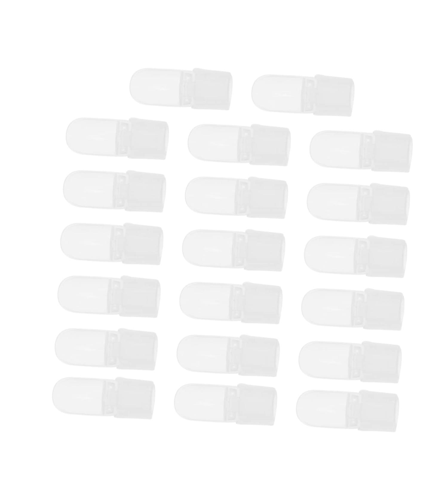Healeved 20pcs Nail Case Nail Gel Polish Soak off Remover Caps Reusable Nail Varnish Tip Manicure Polish Varnish Cover Nail Polish Varnish Shield Nail Polish Shield Milk Safety Mask Plastic 4x2cm As Shown - Buy Online on GoSupps.com