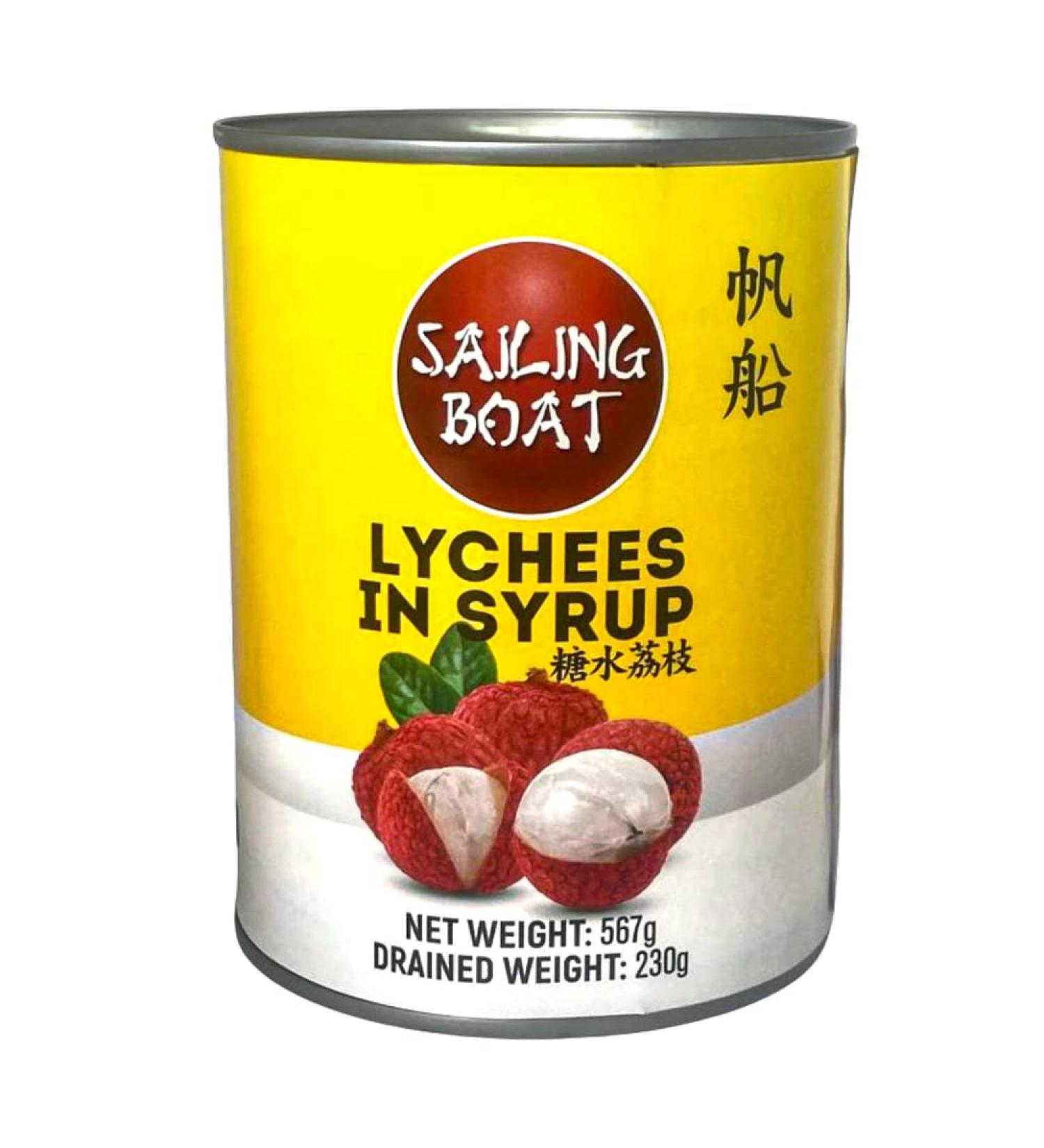 Sailing Boat Lychees in Light Syrup 567g