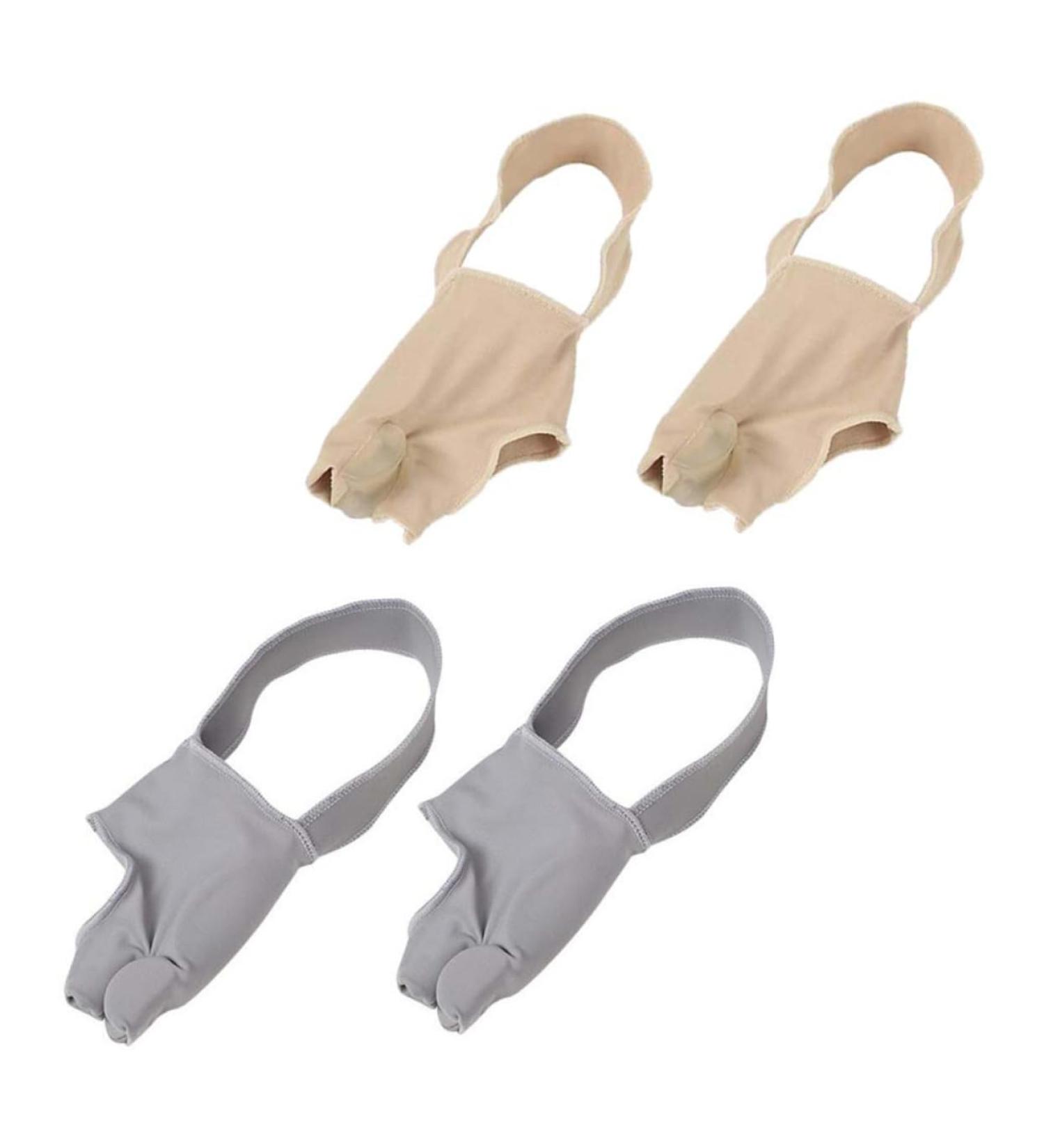 FRCOLOR Split Toe Foot Protector for Women - Bunion Support Braces & Big Toe Straightener - 2 Pairs Nylon Hand Splint & Guard - Buy Online on GoSupps.com