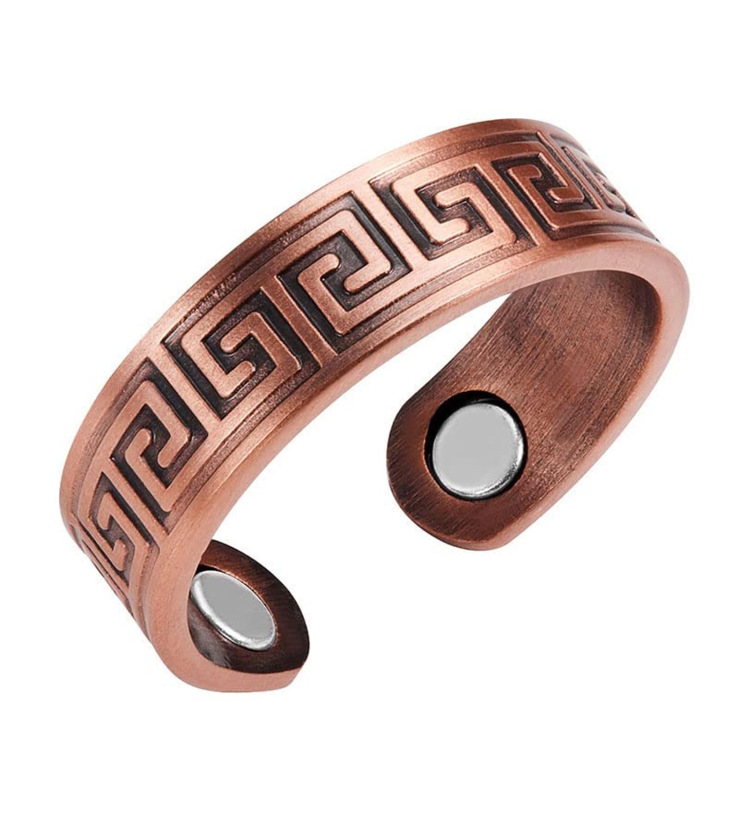 EnerMagiX Pure Copper Magnetic Rings for Women Magnetic Rings Birthday Rings Gift for Mom Wife Daughter Women s Day Gift(CPR-0923)