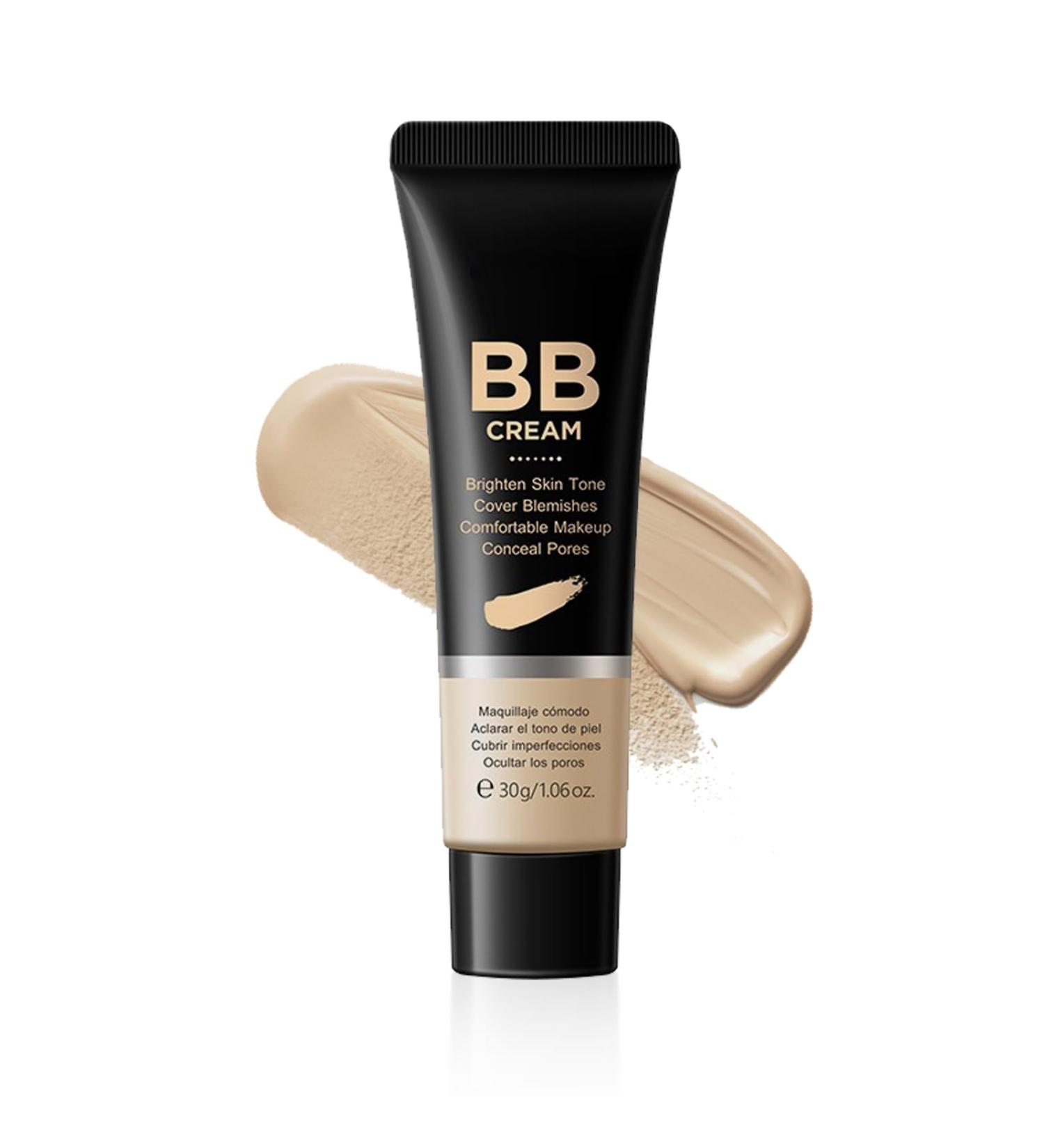 BB Cream BB Cream Foundation Tinted Mosituriser Face Women Full-Coverage Hydrating Foundation & Concealer Color Correcting Cream Blemishes Covering For All Skin Types (Natural) - Buy Online on GoSupps.com