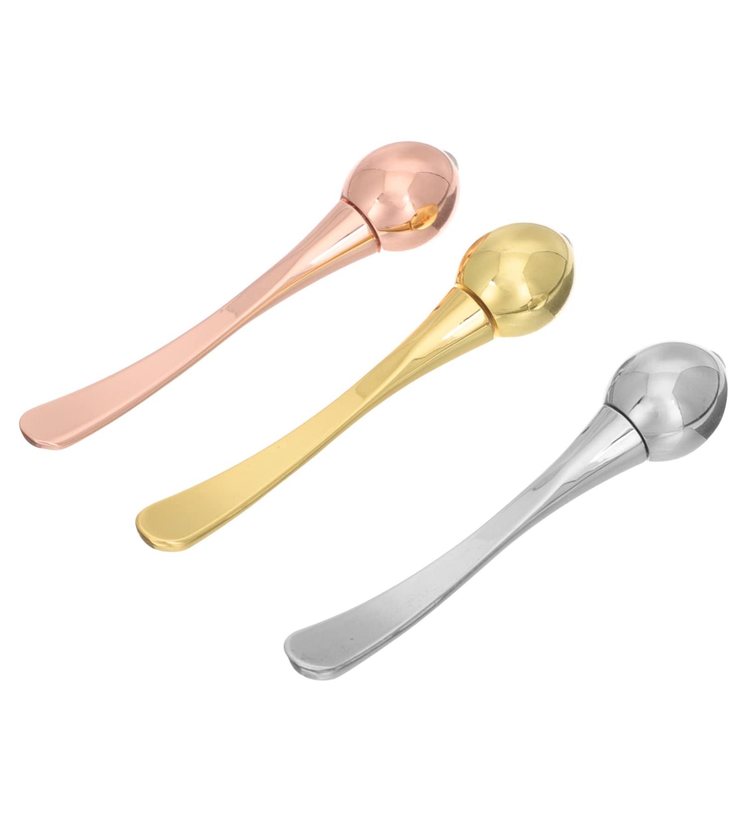  POPETPOP POPETPOP Ergonomic Eye Cream Roller for Skin Care Multifunctional Metal Spoon for Dividing - Buy Online on GoSupps.com