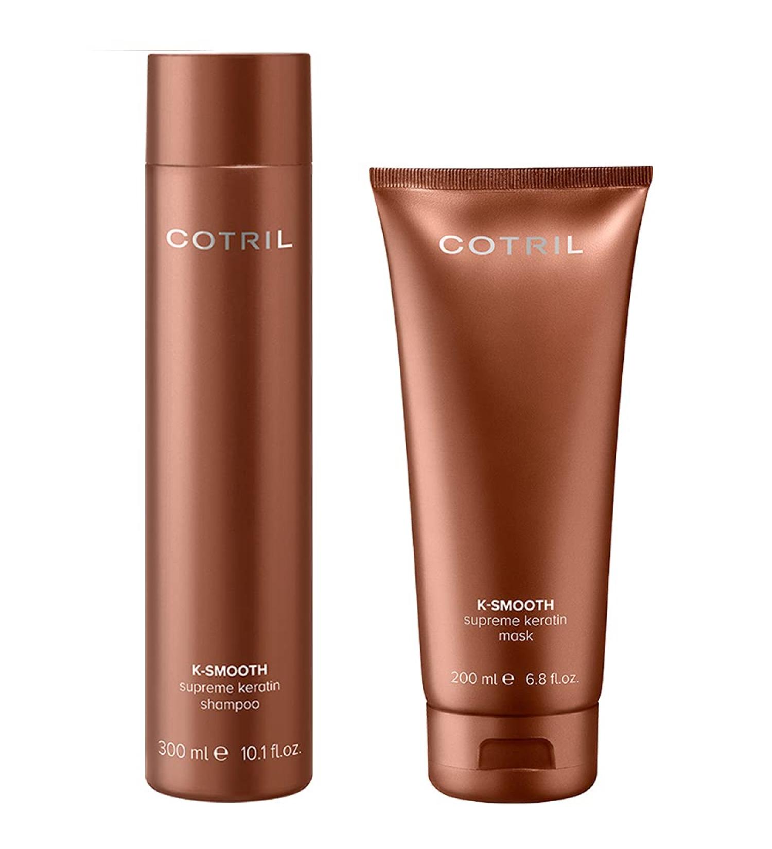  Cotril Cotril - Pack Keratin K-Smooth Shampoo 300 ml + Mask 200 ml - Buy Online on GoSupps.com