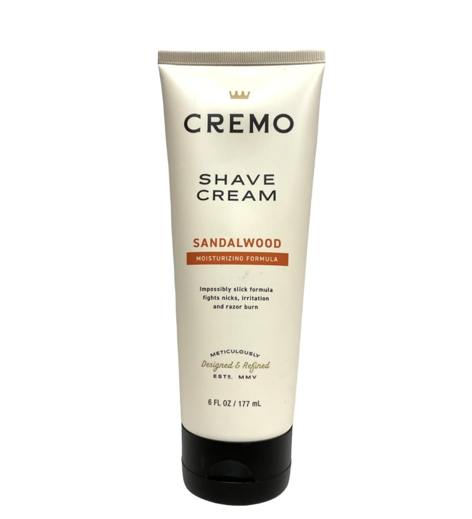 Cremo Concentrated Shave Cream Sandalwood - Pack of 6 | Premium Shaving Cream for Smooth Shave | International Shipping Available - Buy Online on GoSupps.com