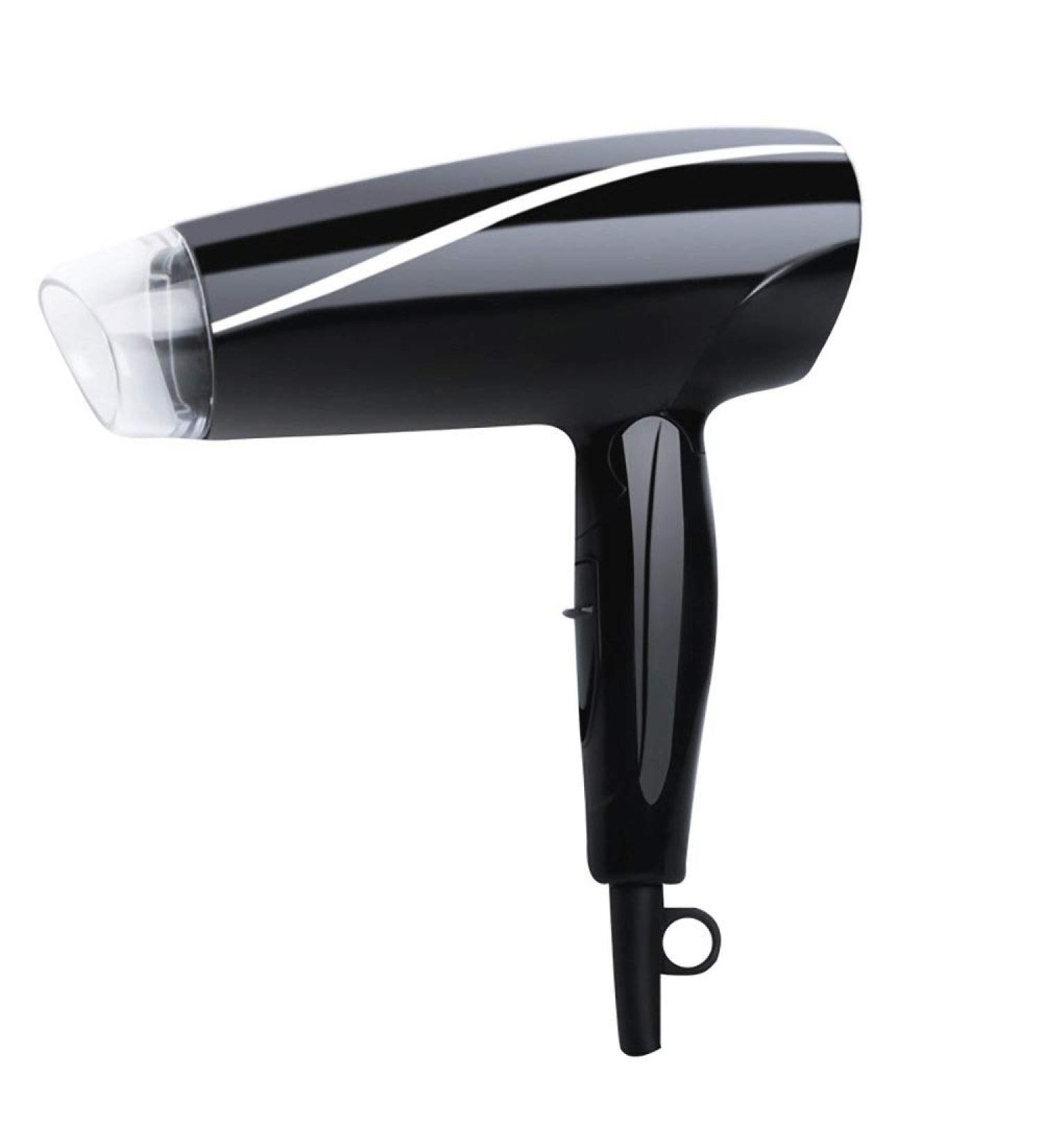 1200W Hair Dryer Negative Ionic Folding Hair Dryer Light Weight Travel Hair Dryer 2 Speeds and Cool Shot Button Tourmaline Ceramic Portable Blow Dryer (Black) - Buy Online on GoSupps.com