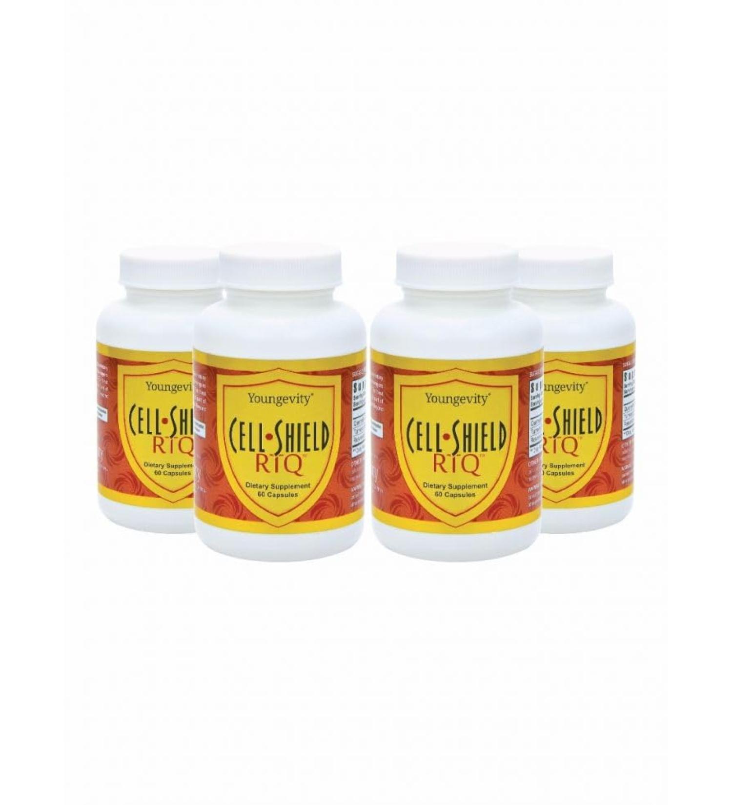 Youngevity Cell Shield RTQ | Powerful Antioxidant Support | Reservatrol | 60 Capsules - (4 Pack) - Buy Online on GoSupps.com