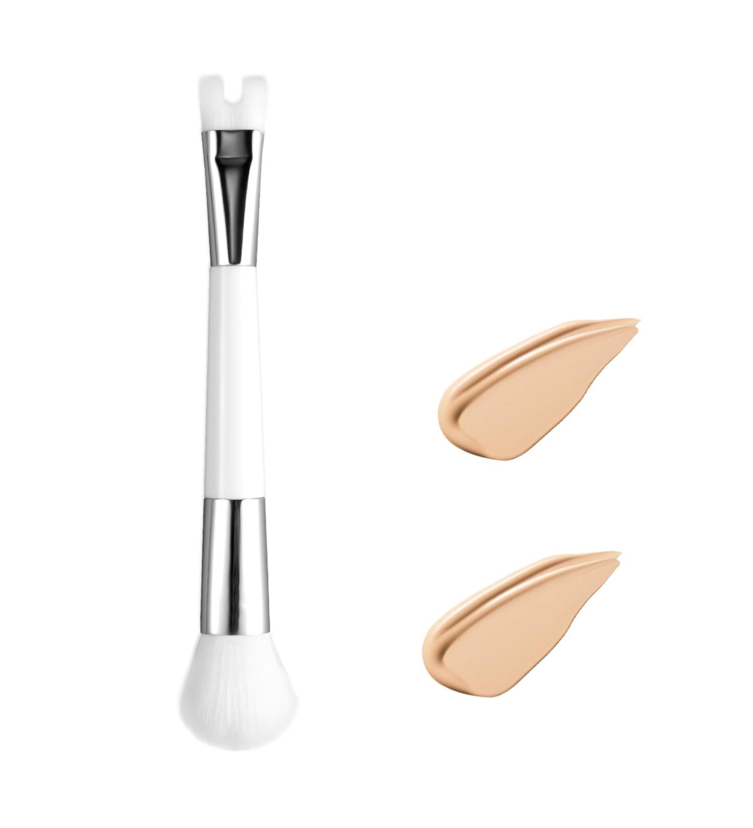Shop U Shape Nose Brush - 2 in 1 Contour Brush for Cheeks & Highlight | Precision Makeup Tool - International Shipping Available - Buy Online on GoSupps.com