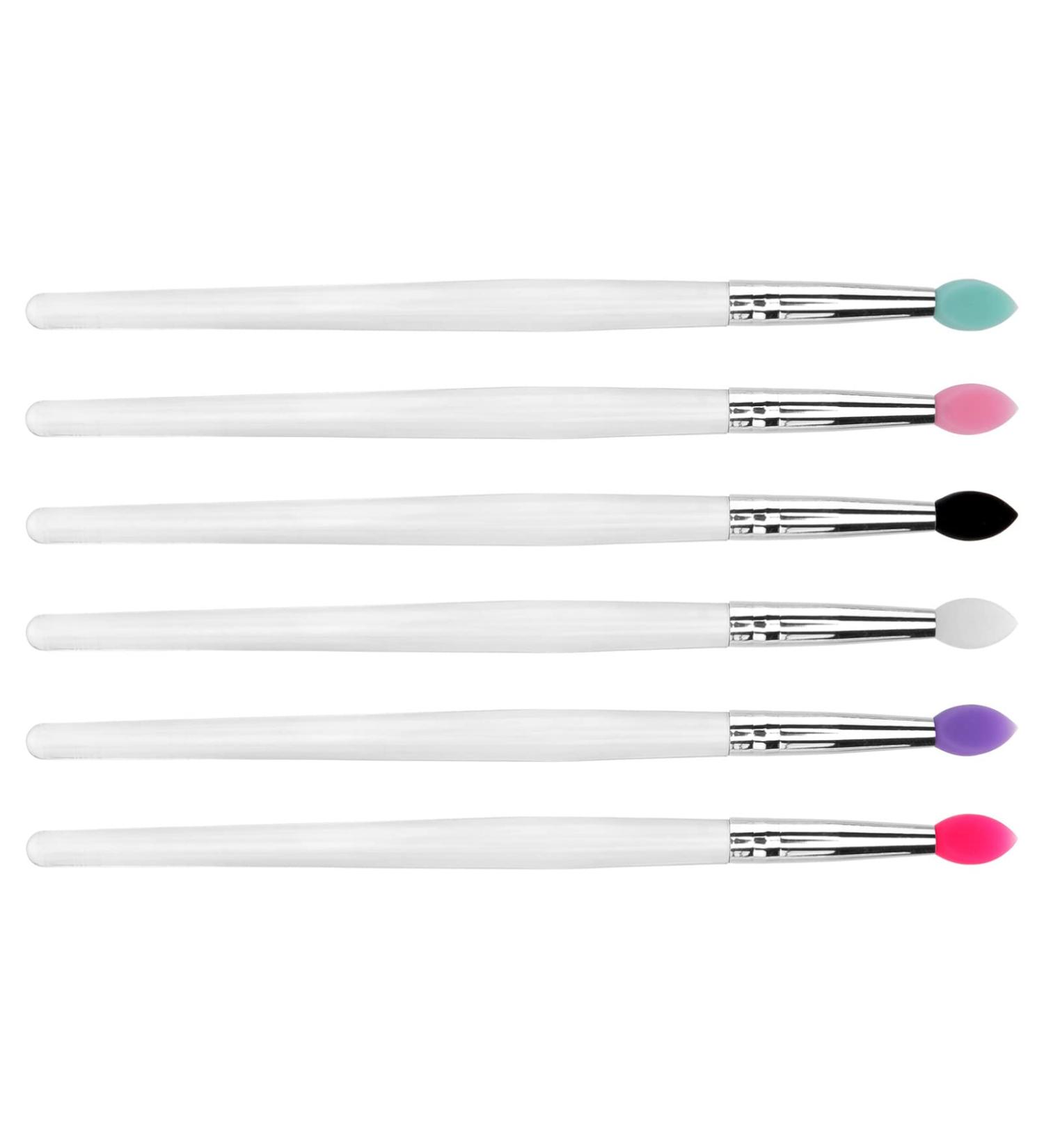 minkissy Eye Shadow Brush silicone eyeshadow brush Disposable Eyeshadow Brush Eyeshadow Brush Makeup Eyeshadow Silicone 14.6x0.9cm Assorted Color - Buy Online on GoSupps.com
