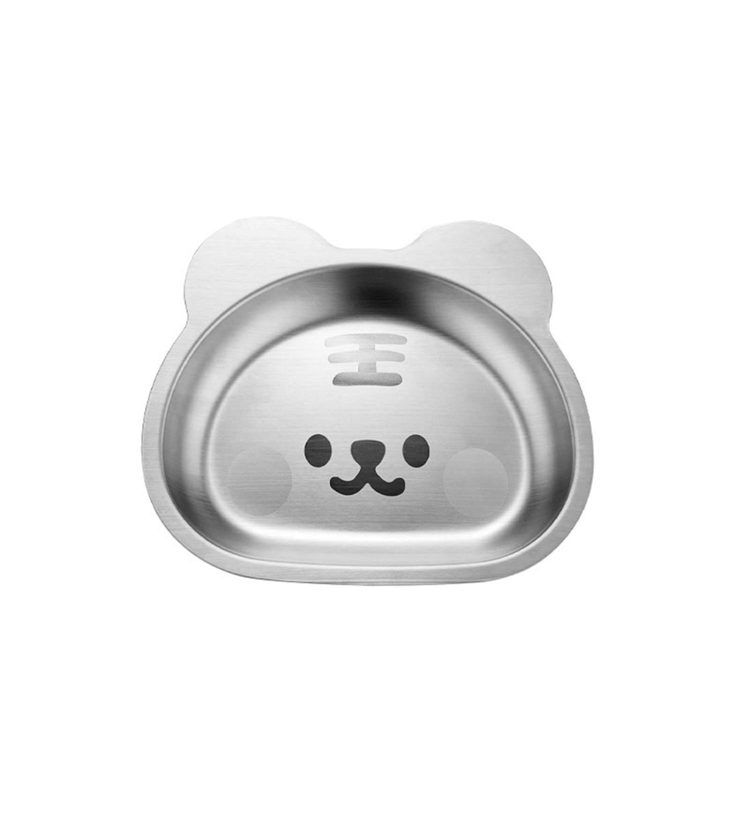 Buy Selile Stainless Steel Children's Plates - Cartoon Animal Design | Durable & Safe Dinnerware for Kids & Adults - Buy Online on GoSupps.com
