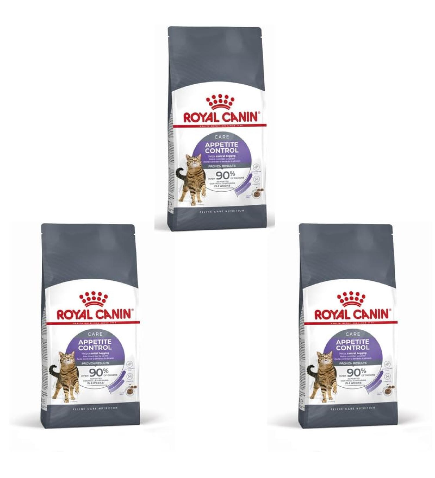 ROYAL CANIN Appetite Control Care | Pack of 3 | 3 x 400 g | Dry Food for Adult Cats | Recommended to Control Begging Behavior | Also for Castrated Cats - Buy Online on GoSupps.com