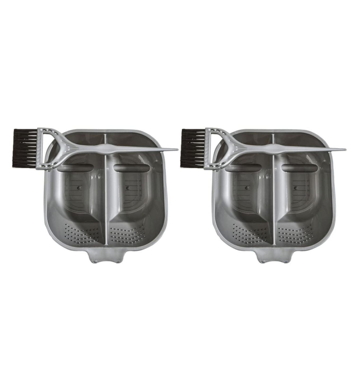 Beaupretty 2sets Baked Oil Two Piece Set Salon Hair Dye Kit Hair Dye Bowl Color Dye Diy Tool Hair Dyeing Mixing Bowl Hair Tint Brushes Hair Salon Bowl Kit Hair Care Abs tpee Headset 17.3x16cm Grey - Buy Online on GoSupps.com