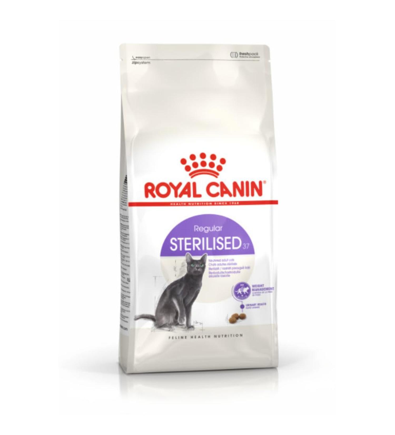 Royal Canin Sterilised 27 Dry Adult Cat Food 4kg - Buy Online on GoSupps.com
