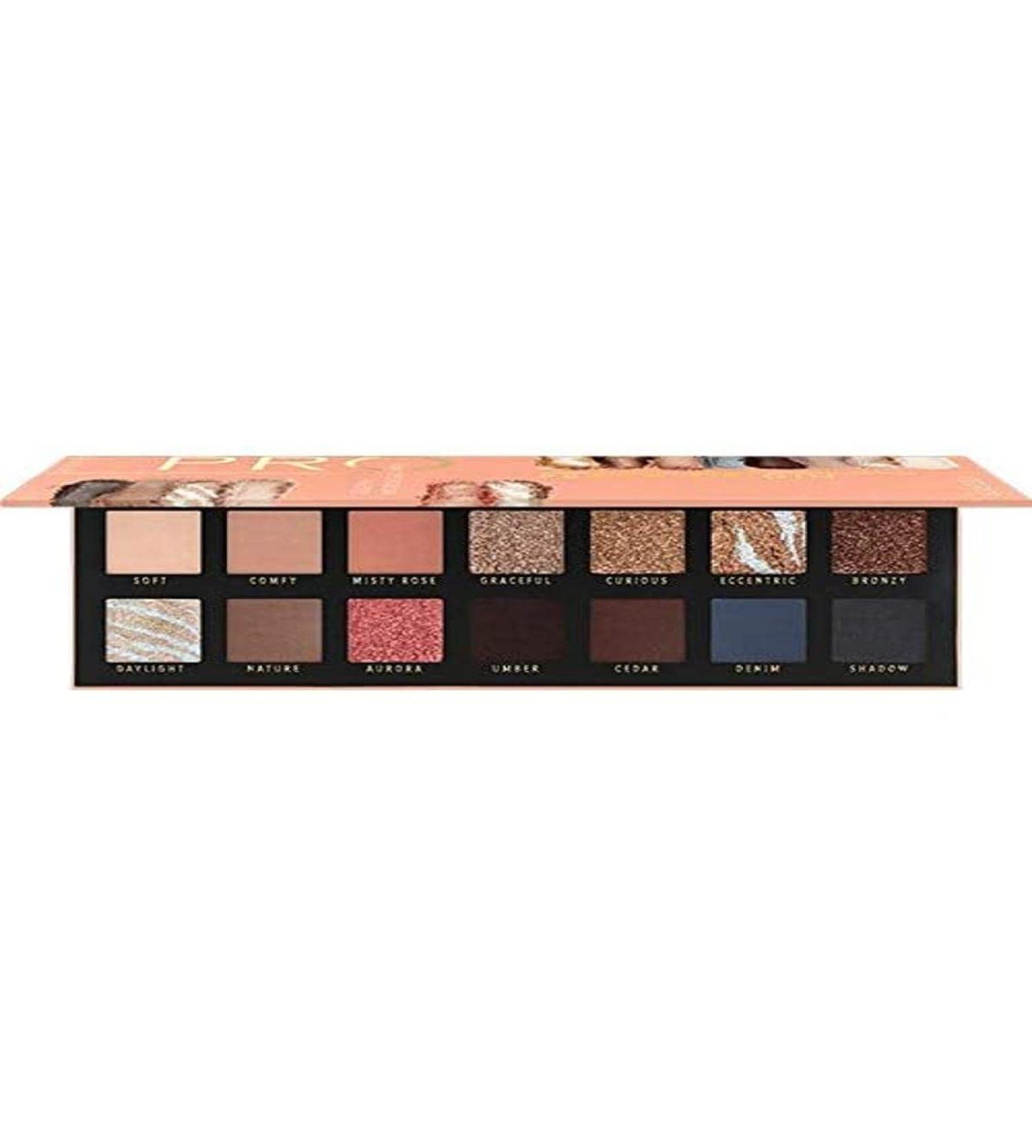 Catrice Pro Peach Origin Slim Eyeshadow Palette eyeshadow No. 010 multicolored 14 colors long -lasting without microplastic particles nanoparticles free without perfume oil -free 1 Pack)