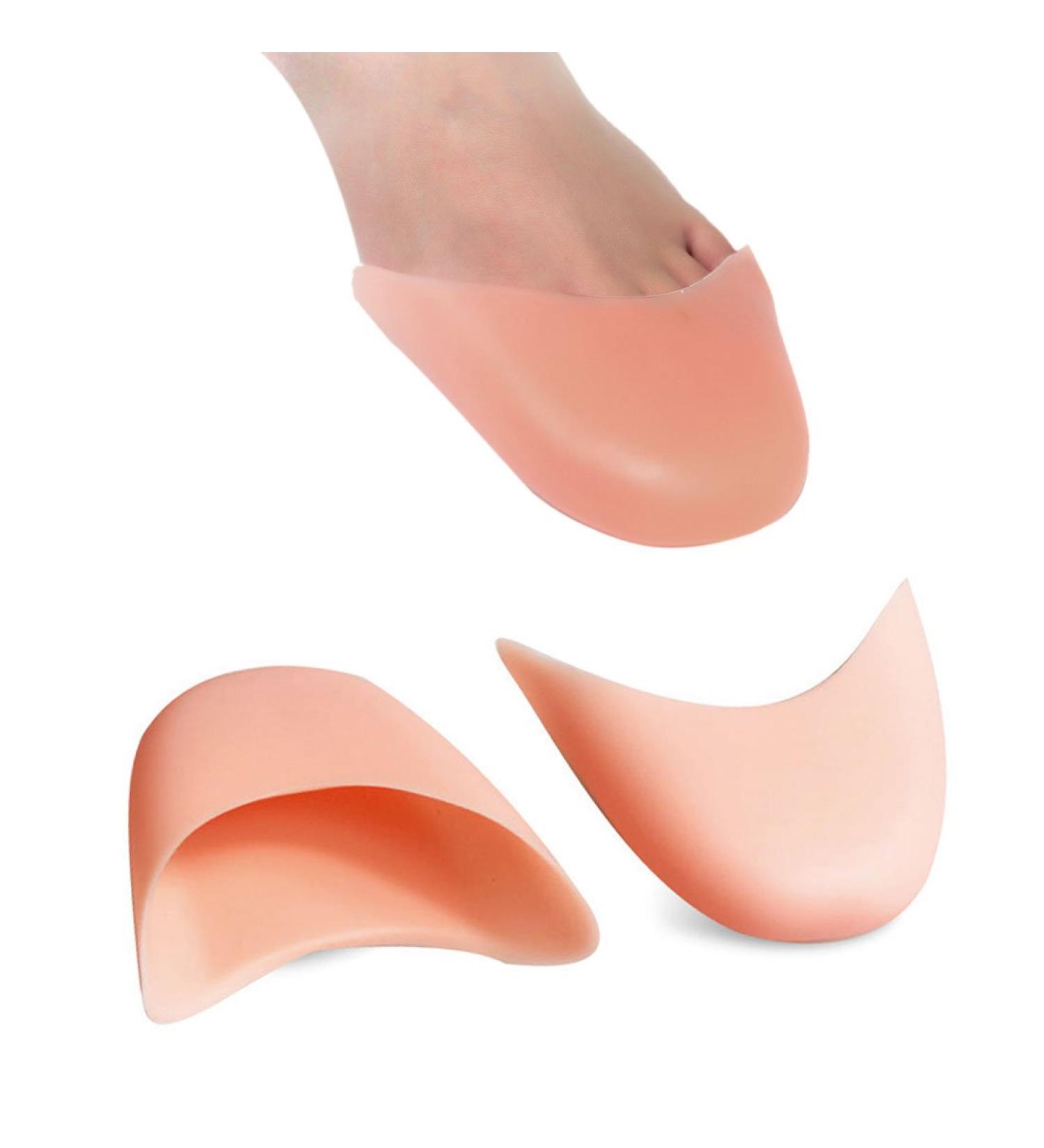Qtqgoitem 1 Pair Skin Color Silicone Gel Toe Soft Pads Protective Caps Feet Care Protection for Men (Model: 61a aa6 b1f 28c 3c3)