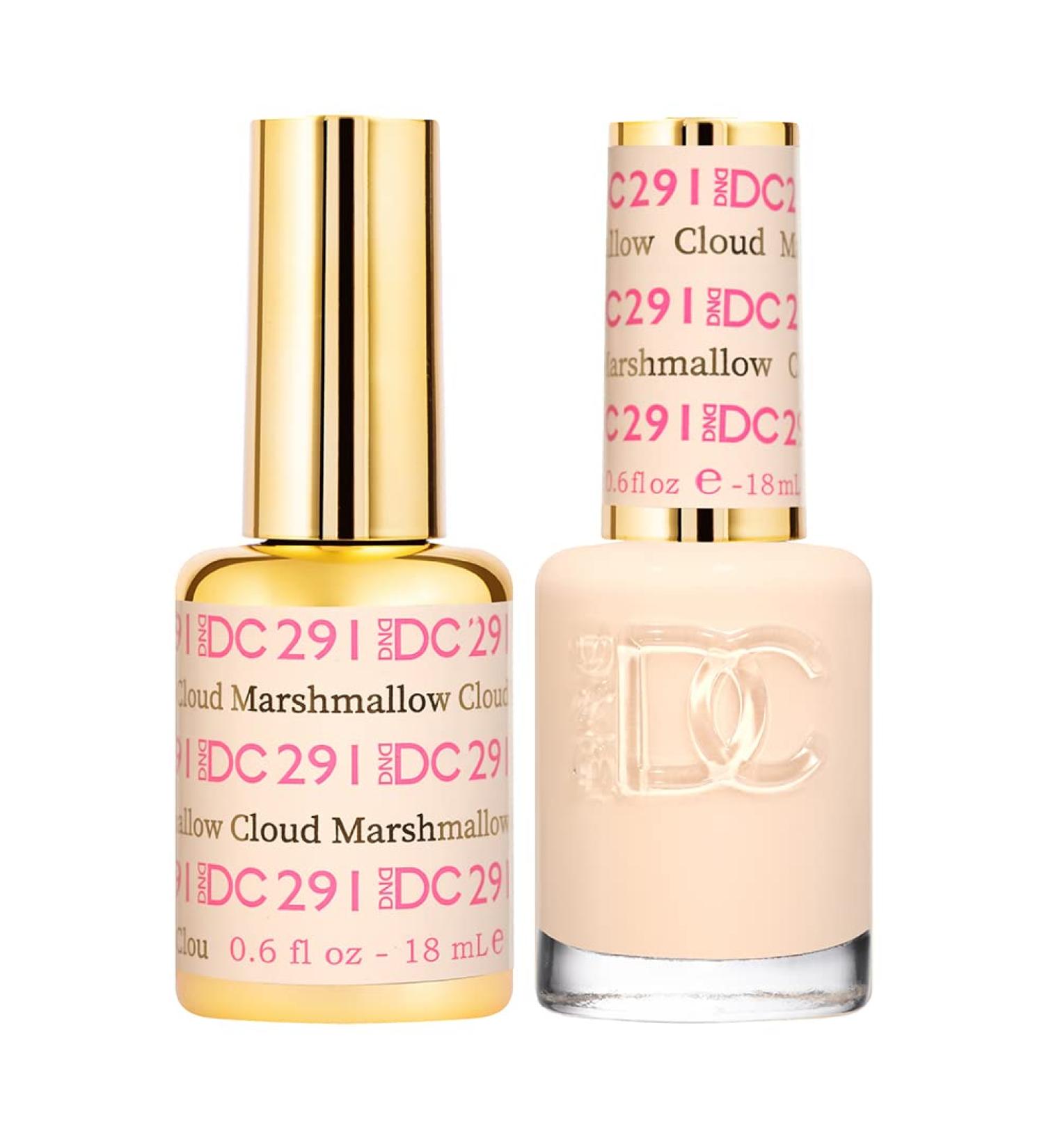 DNDDC DND DC Duo 291 Marshmallow Cloud - Gel & Matching Lacquer Polish 0.6 Fl Oz (Pack of 1) DNDDC291M 0