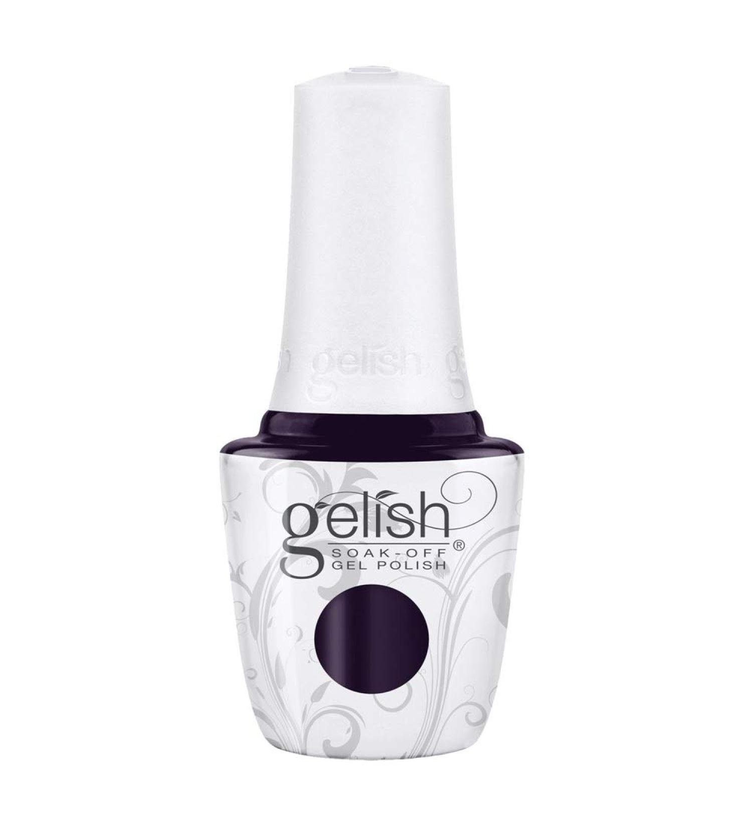 Gelish Nail Polish A Kiss In The Dark Black Purple Cr me 15 ml