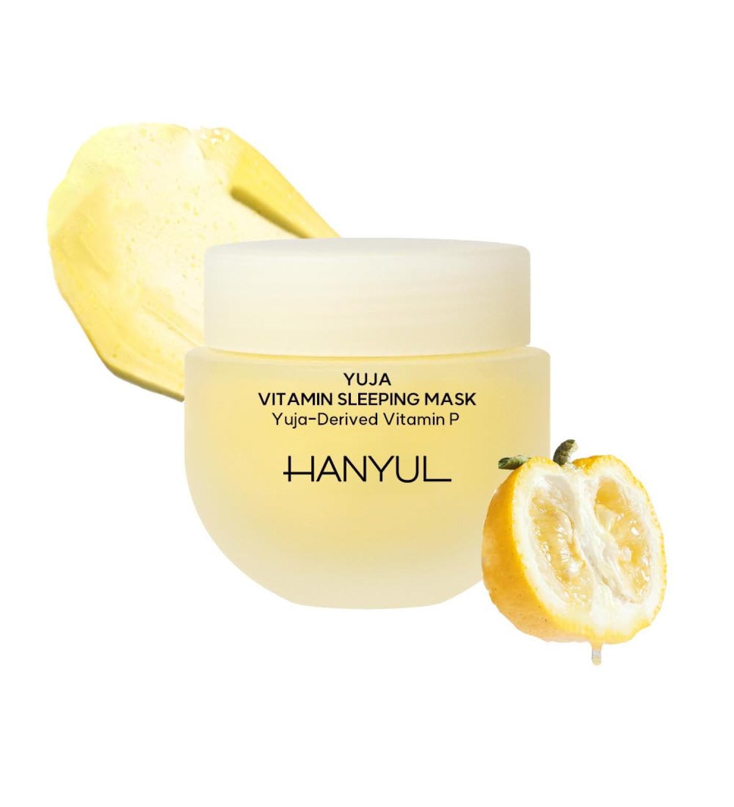Hanyul Yuja Vitamin Sleeping Mask - Brightening Overnight Face Mask with Vitamin C & Hyaluronic Acid | Moisturizing Night Skincare | 2.37 fl. oz - Shop Internationally - Buy Online on GoSupps.com