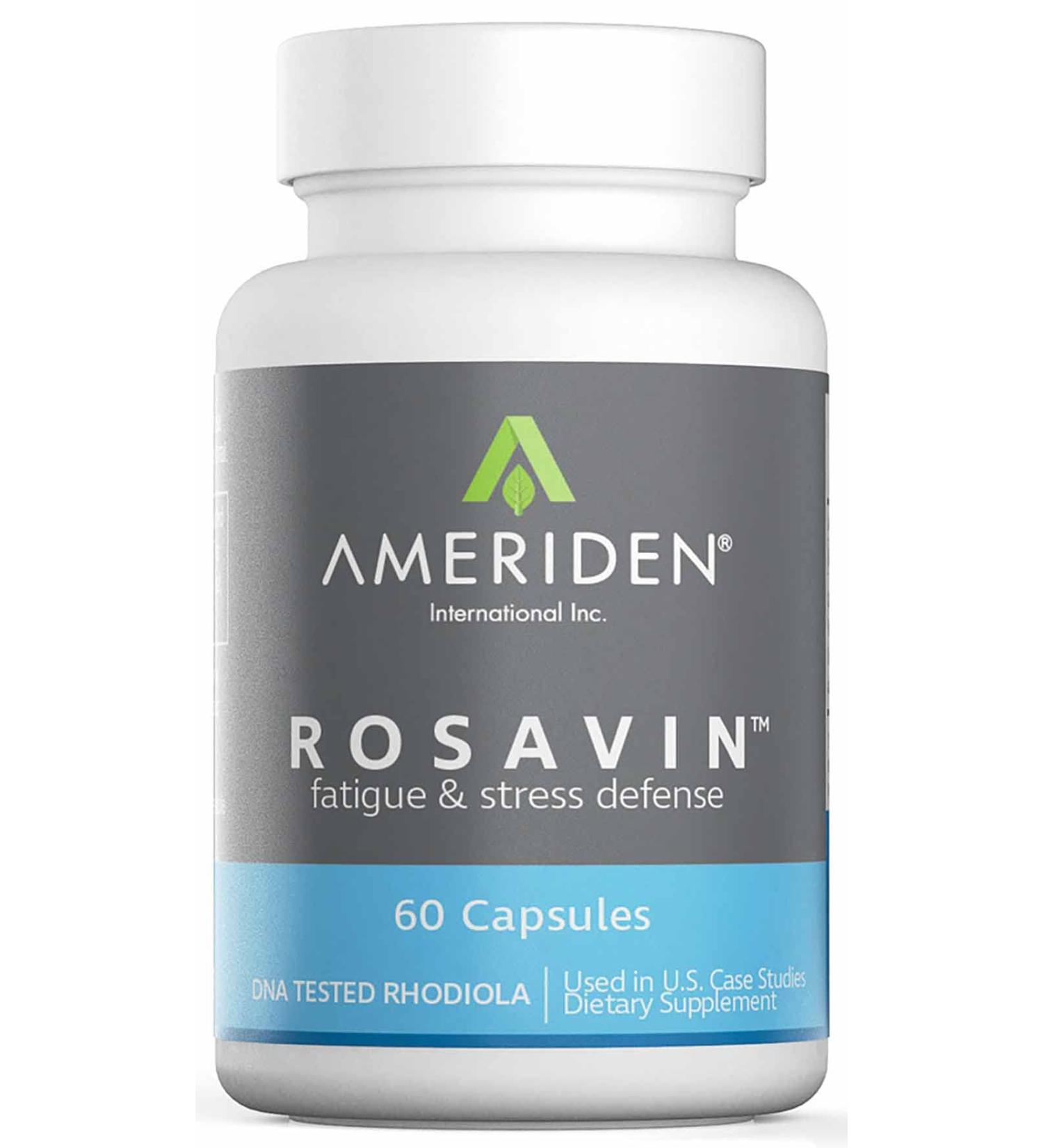 Buy Rosavin Siberian Rhodiola Rosea 60 V-Capsules 100mg - Boost Energy & Reduce Stress - International Shipping Available - Buy Online on GoSupps.com
