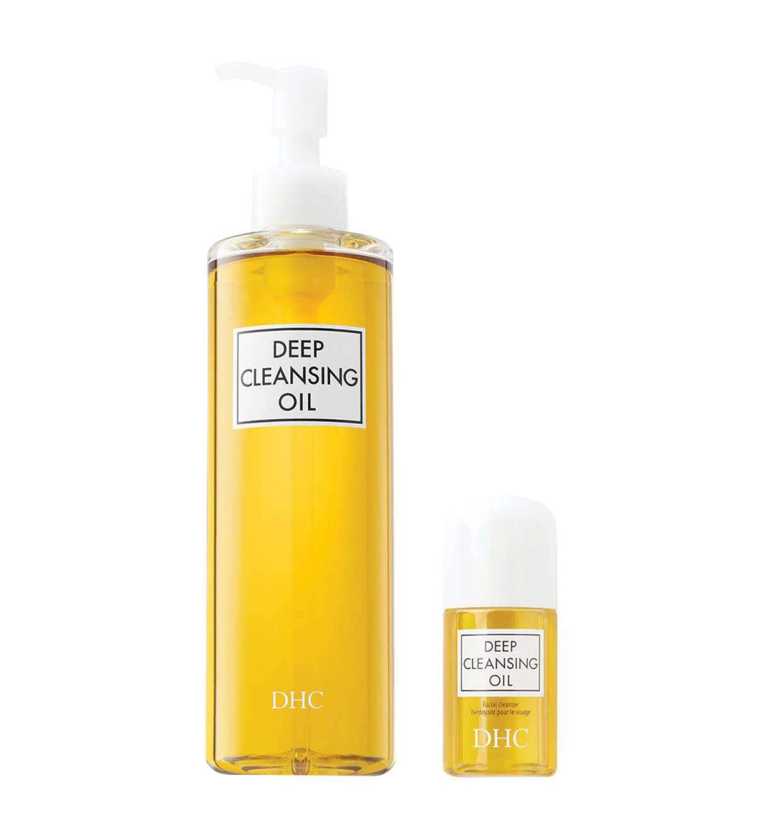DHC Deep Cleansing Oil, 10.1 fl. oz & Deep Cleansing Oil Travel Size, 1 fl. oz.